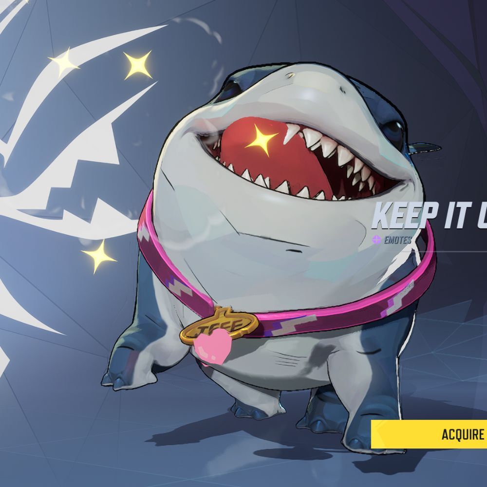 Marvel Rivals Jeff The Land Shark emote two.