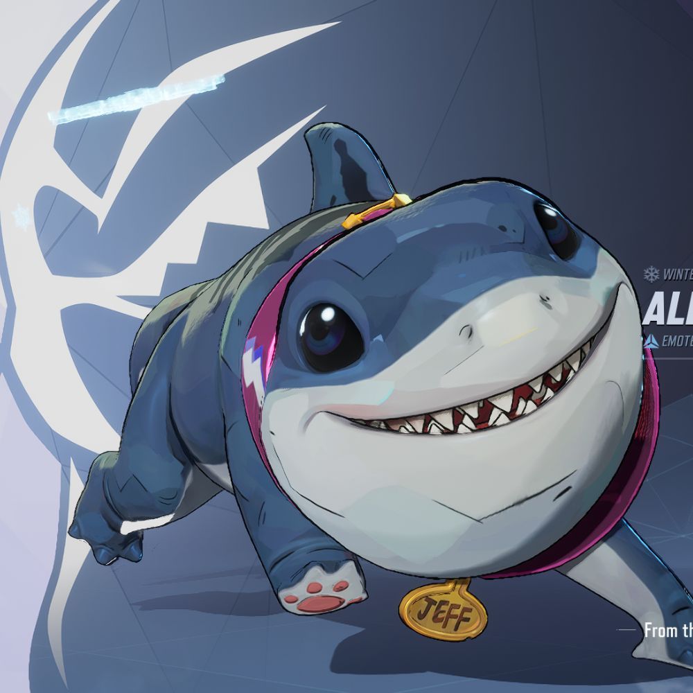 Marvel Rivals Jeff The Land Shark emote one.