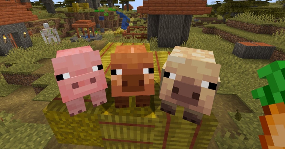 Minecraft adds new pig variants, ambient falling leaves, wildflowers, and more for testing