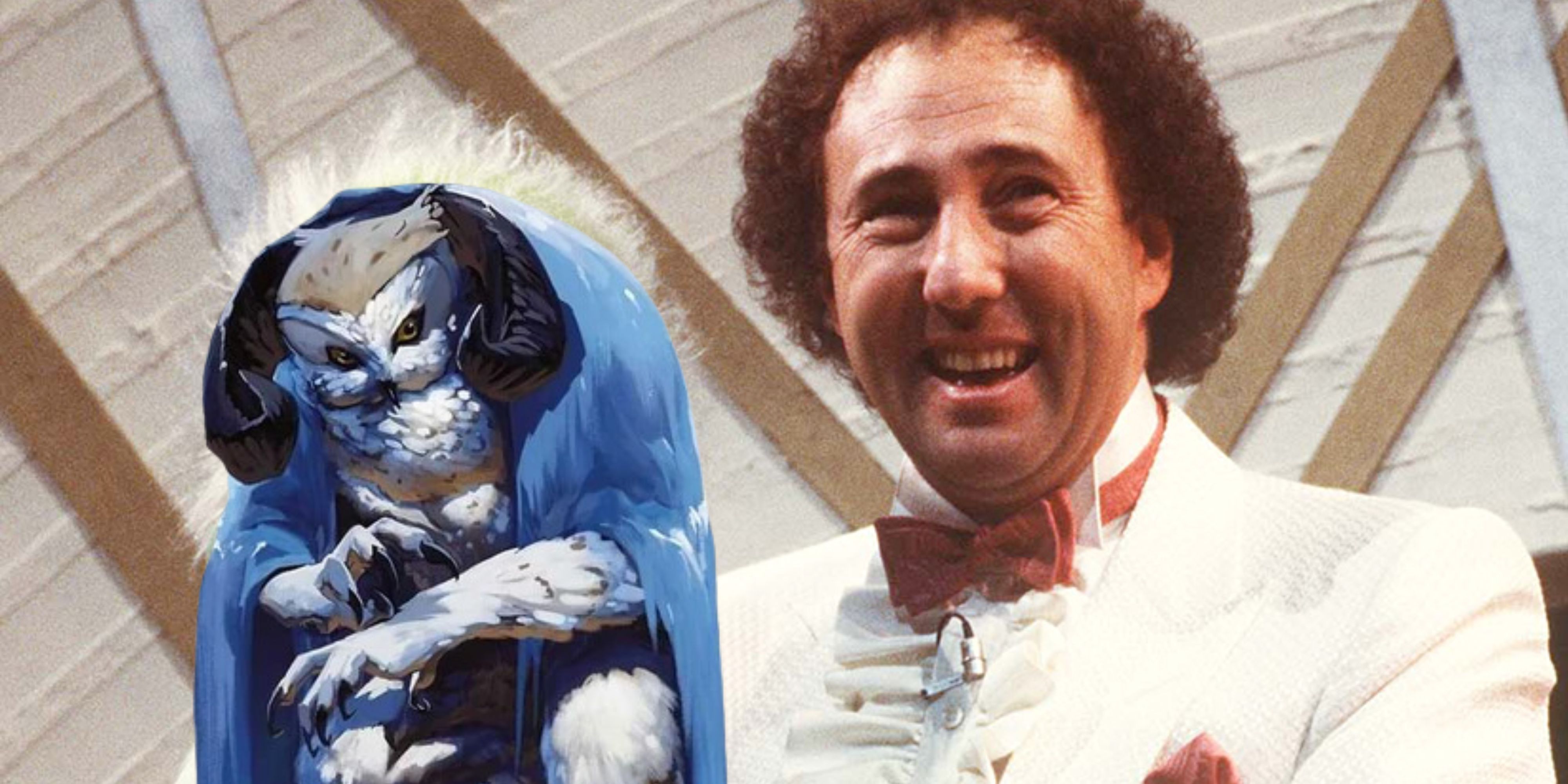 Icewin Dale Owlbear avatar as Orville next to Keith Harris