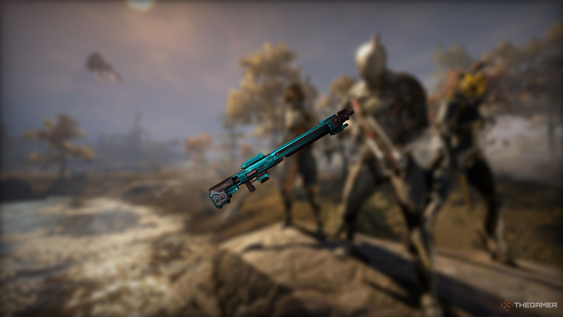 The Snipetron Vandal weapon in Warframe.