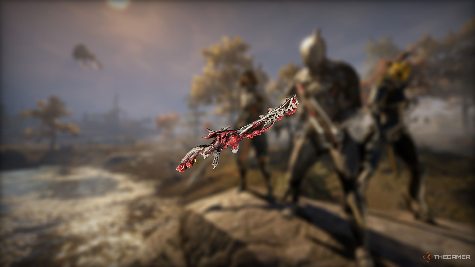 The Sporothrix weapon in Warframe.