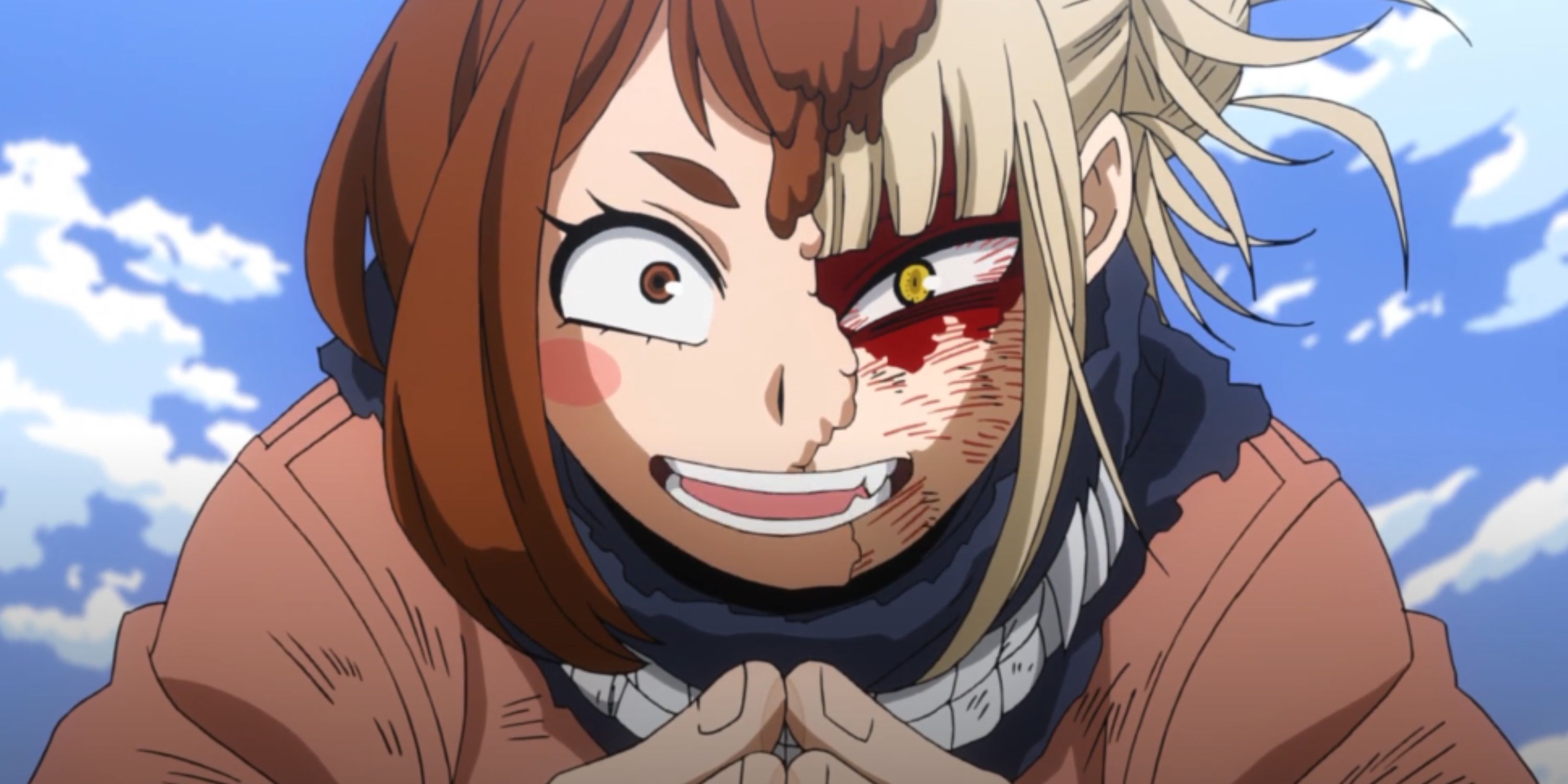 Toga Himiko's Quirk evolves as she uses Uraraka Ochako's blood.