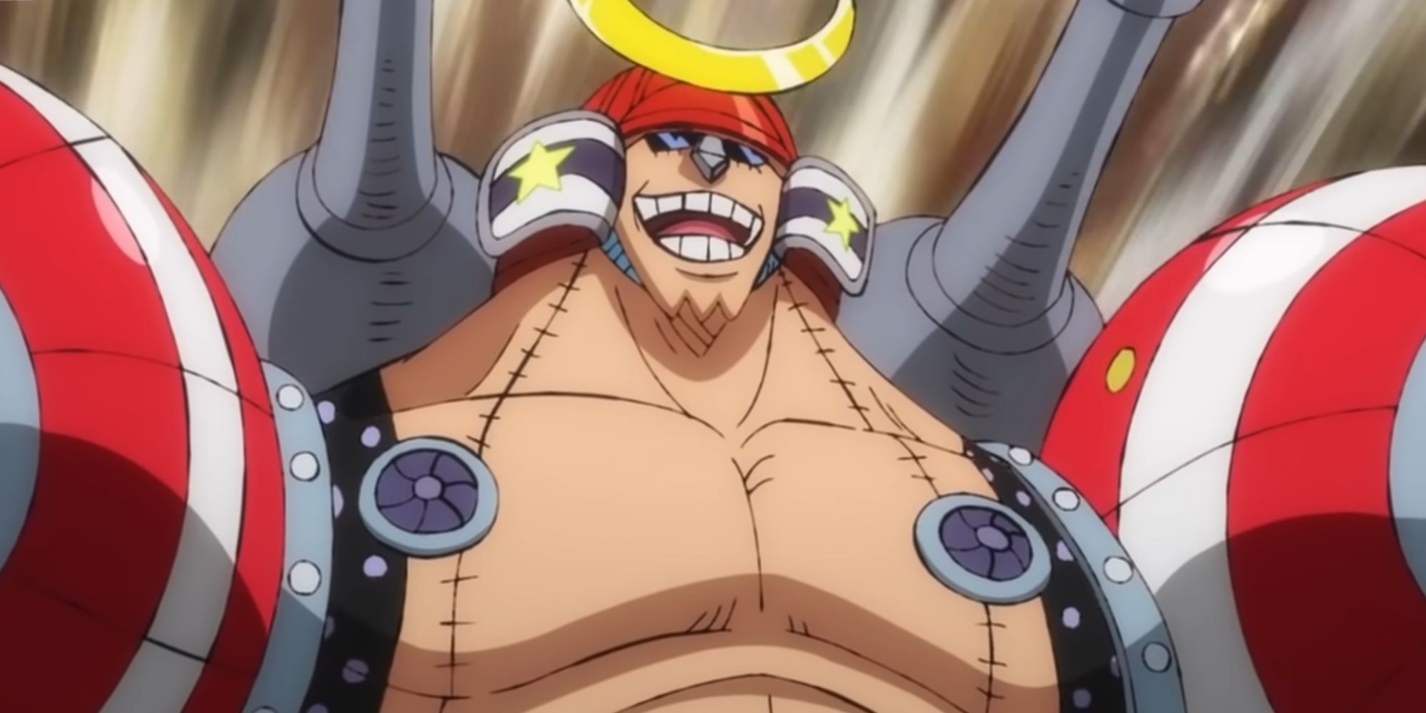 Franky sings while Brook prepares to attack Big Mom.