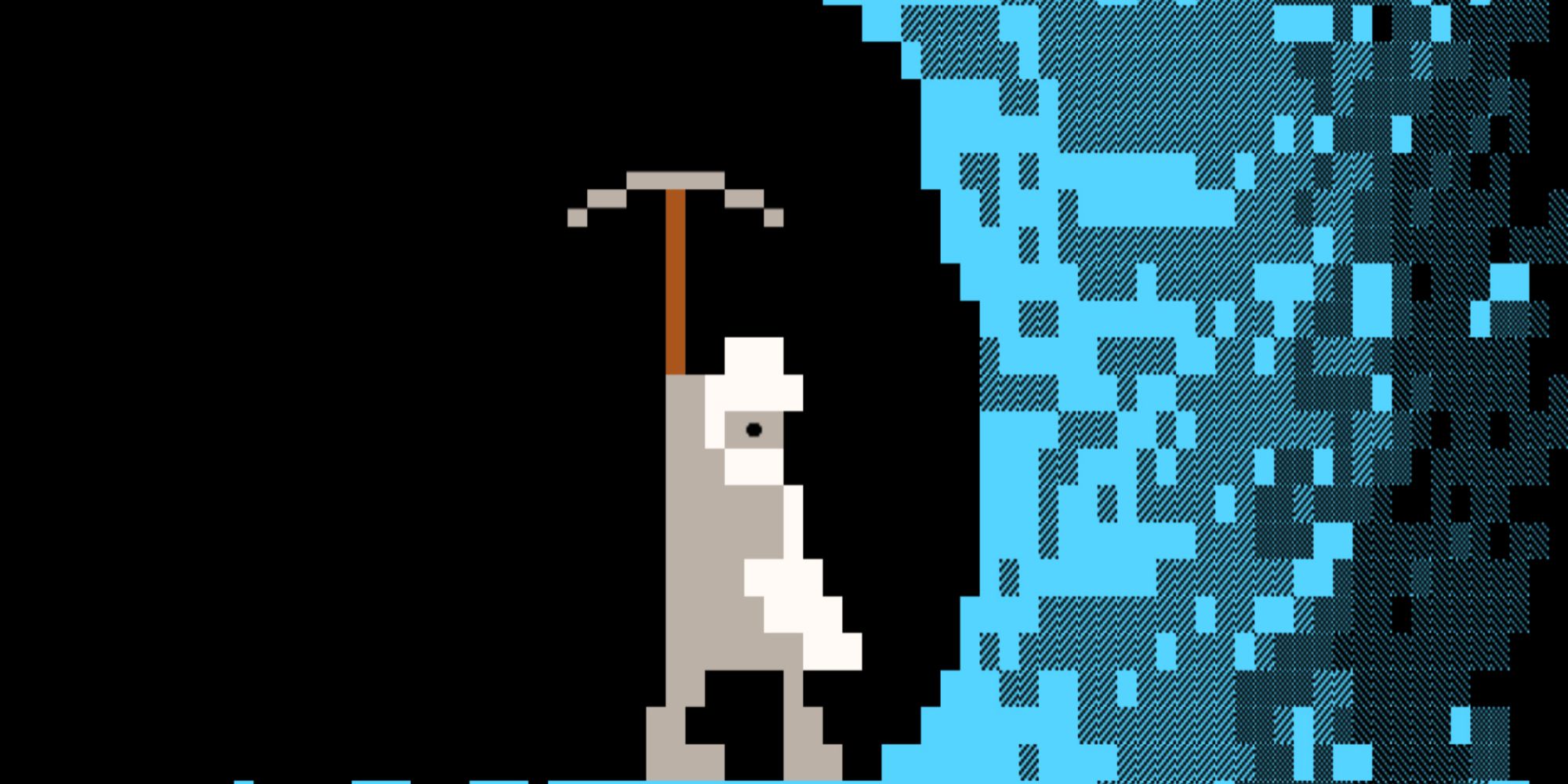 The old logo of Dwarf Fortress.