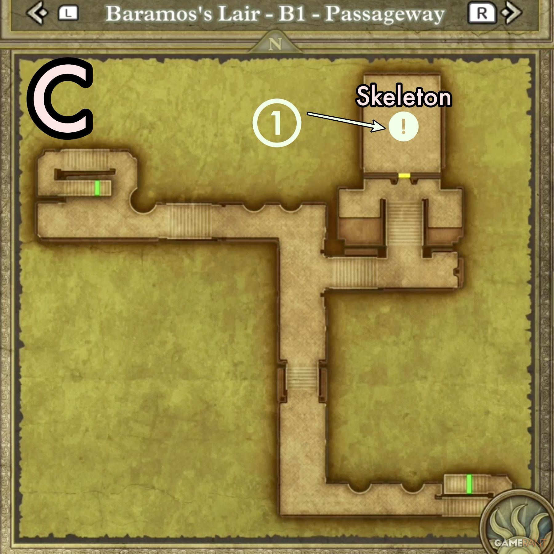 DQ3R-Baramos-Lair-Treasure-B1-Passageway-C-Map