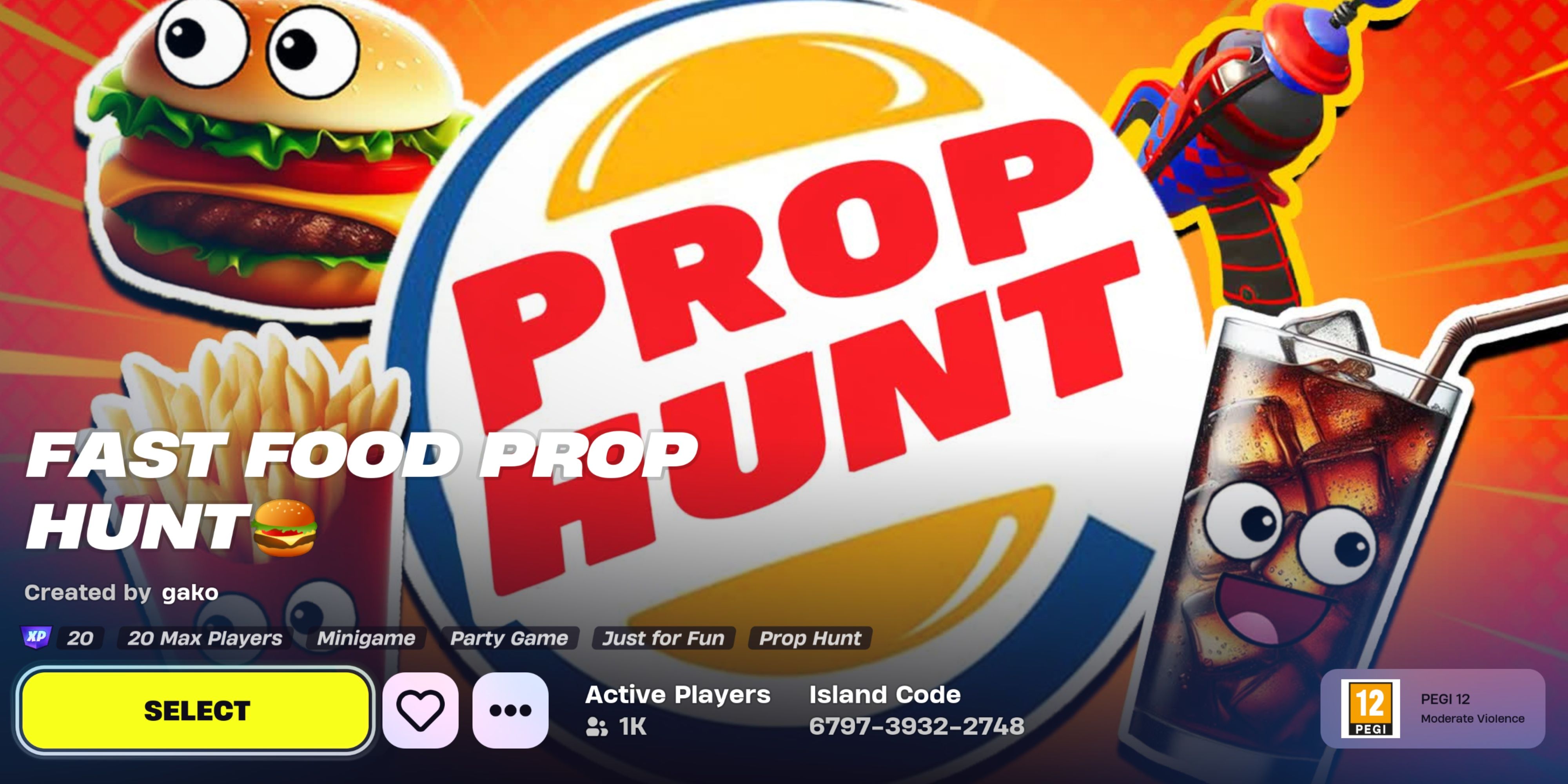 fast food prop hunt fortnite