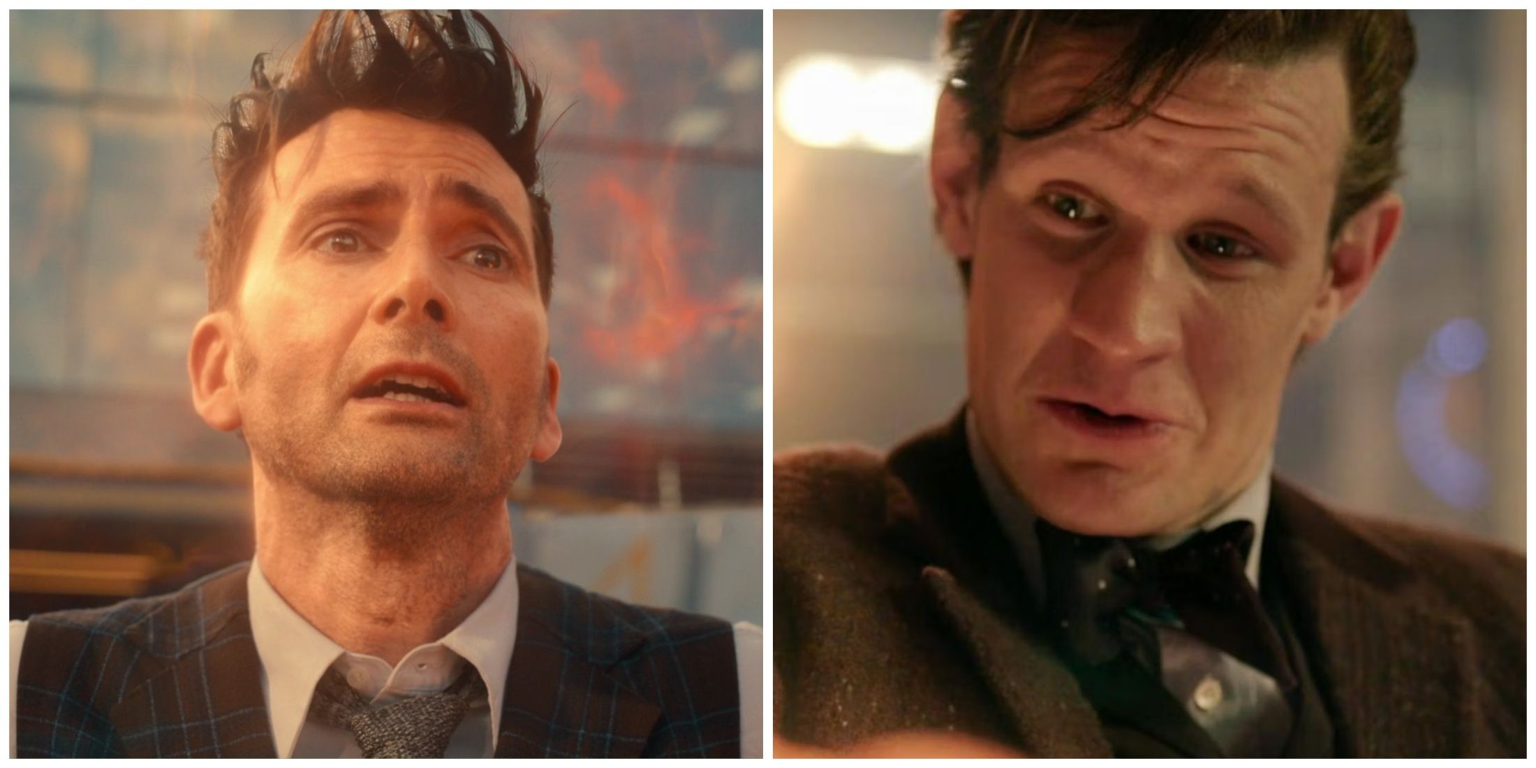 David Tennant and Matt Smith in Doctor Who