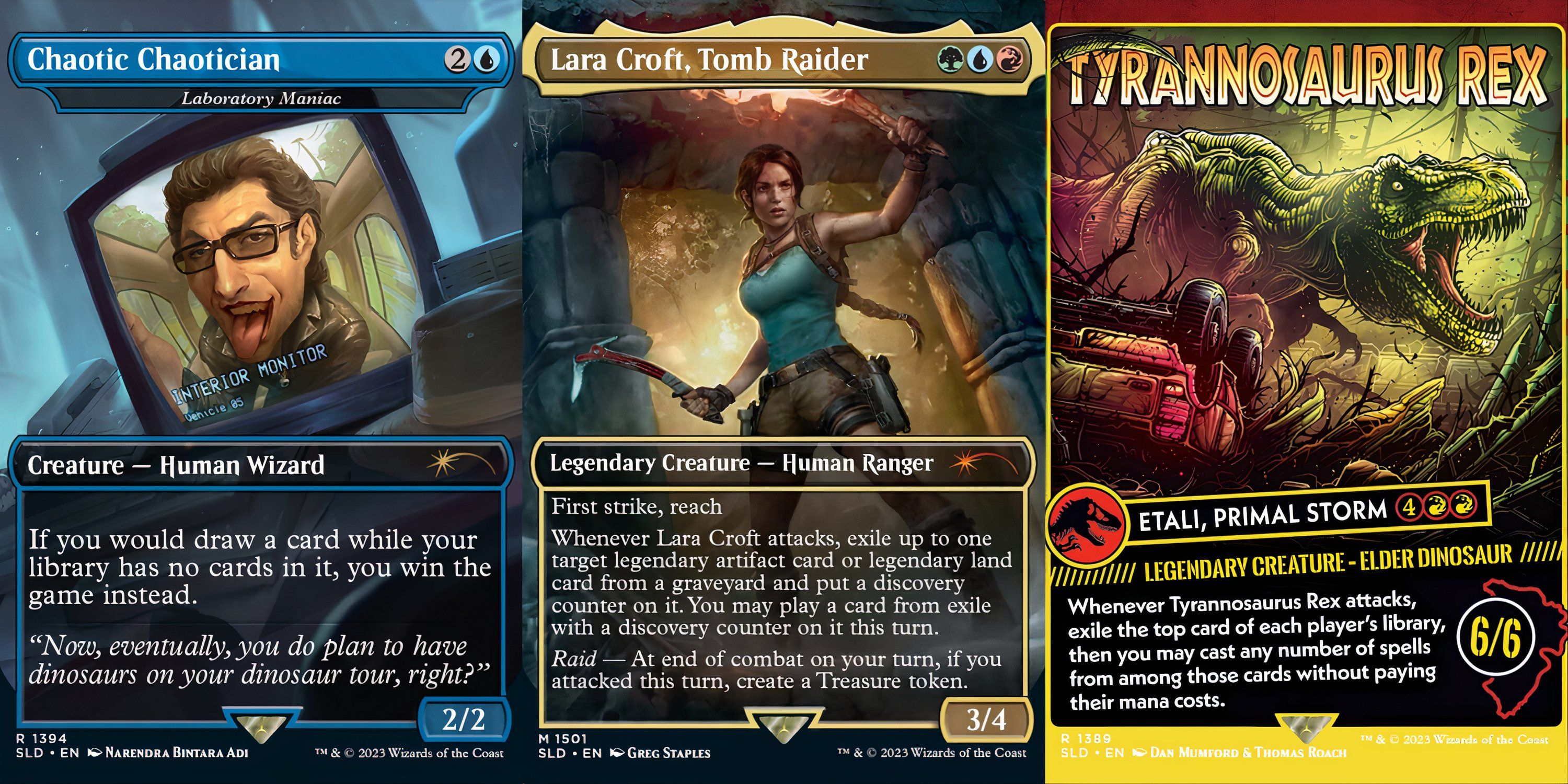 Secretversary 2023 - Magic The Gathering - Tomb Raider & Jurassic World