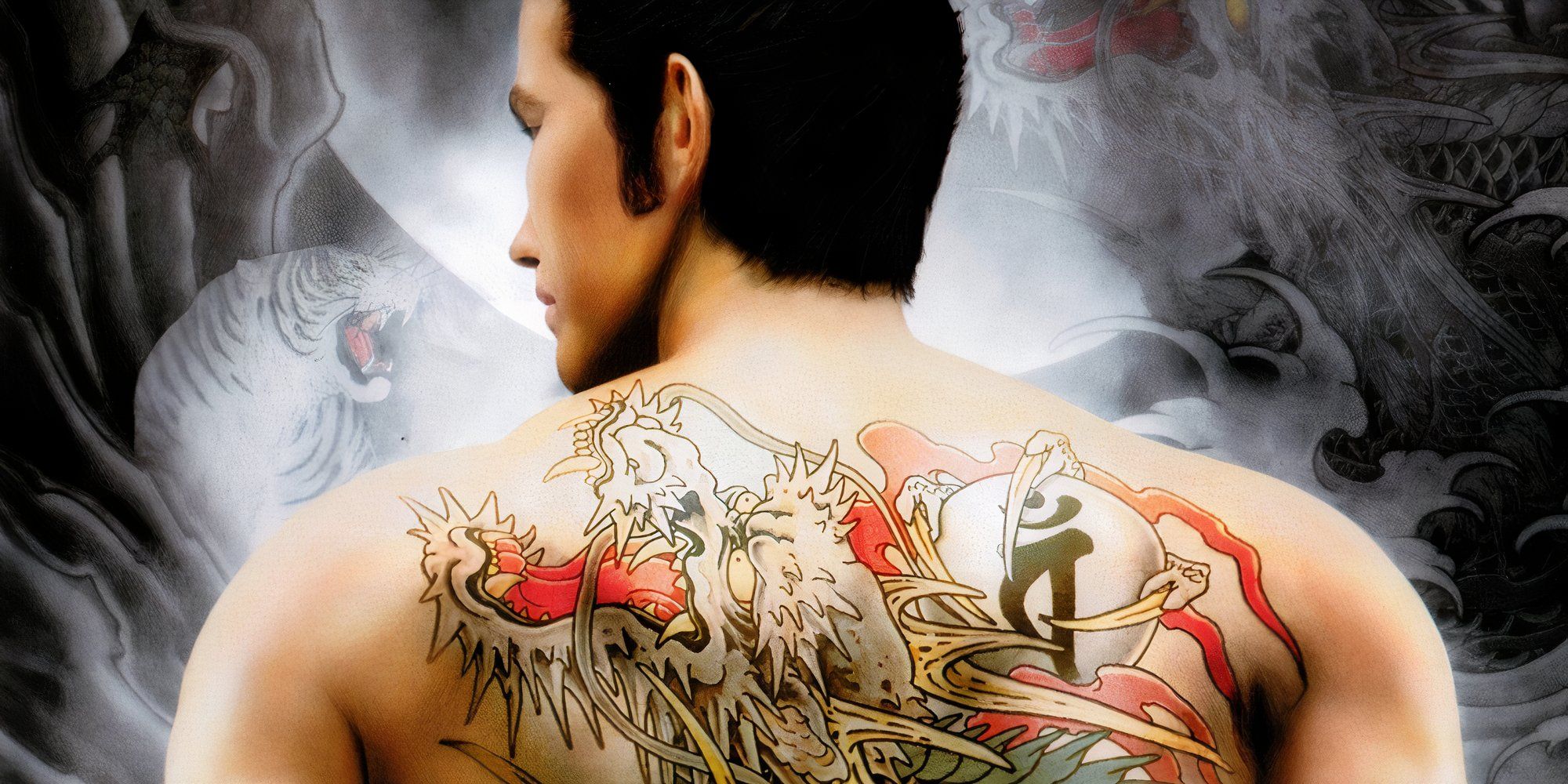 Promo art featuring Kazuma’s Back in Yakuza