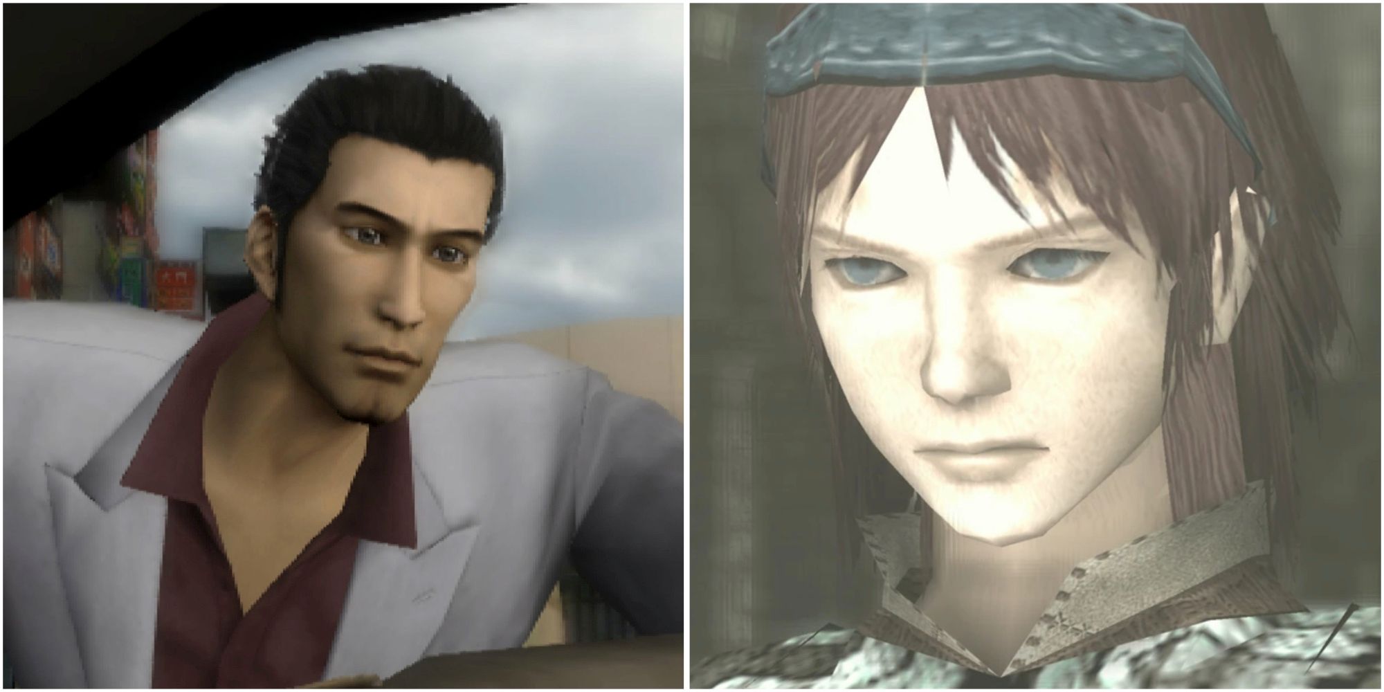 Kazuma in Yakuza (PS2) and Wander in Shadow of the Colossus