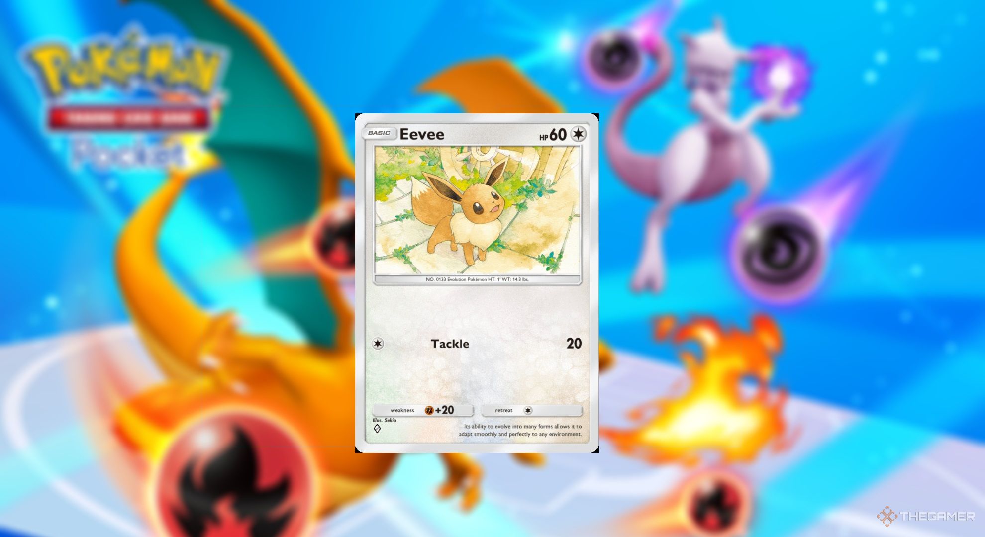 Evee in Pokémon TCG Pocket.