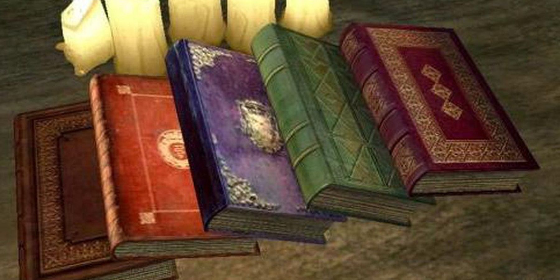 skyrim pile of books feature