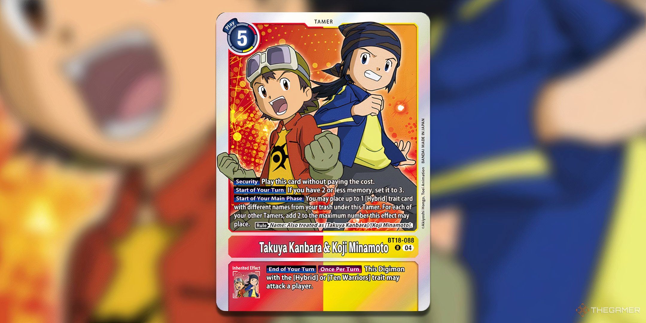 Takuya Kanbara and Koji Minamoto from BT18 Release Special Booster 2.0.