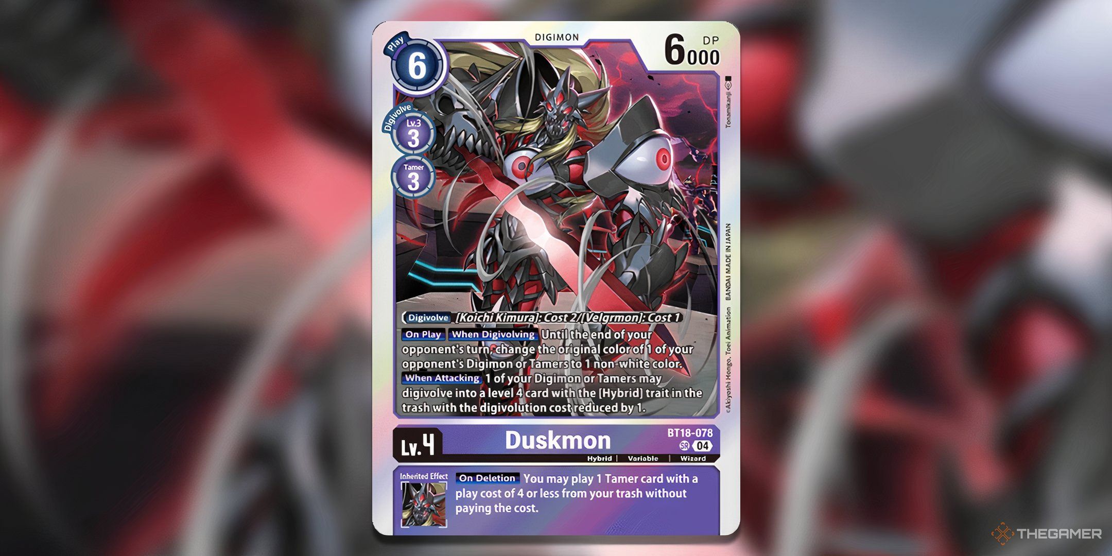 Duskmon from BT18 Release Special Booster 2.0.