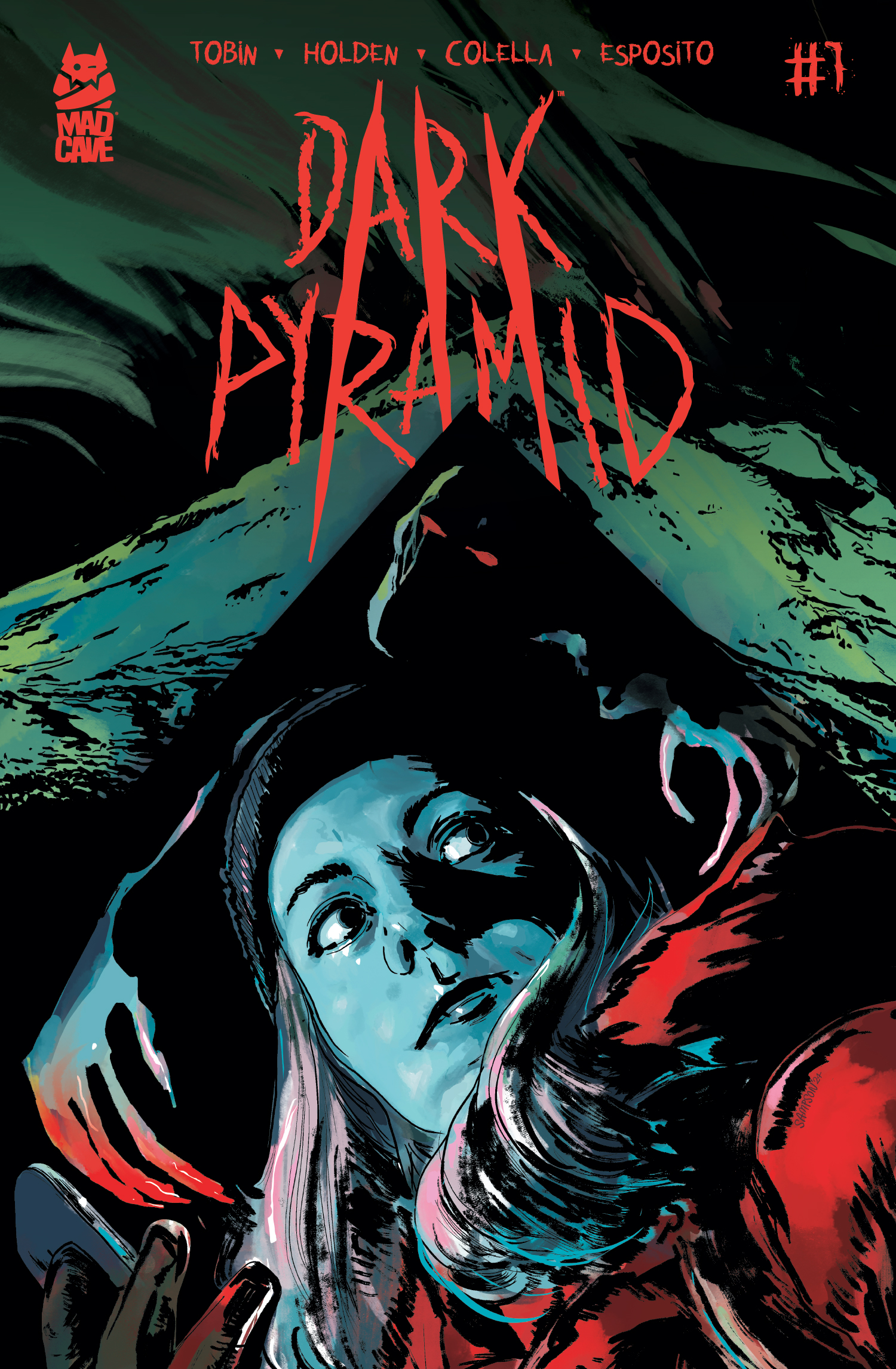 Alison Sampson's 1:10 variant cover for Dark Pyramid #1.