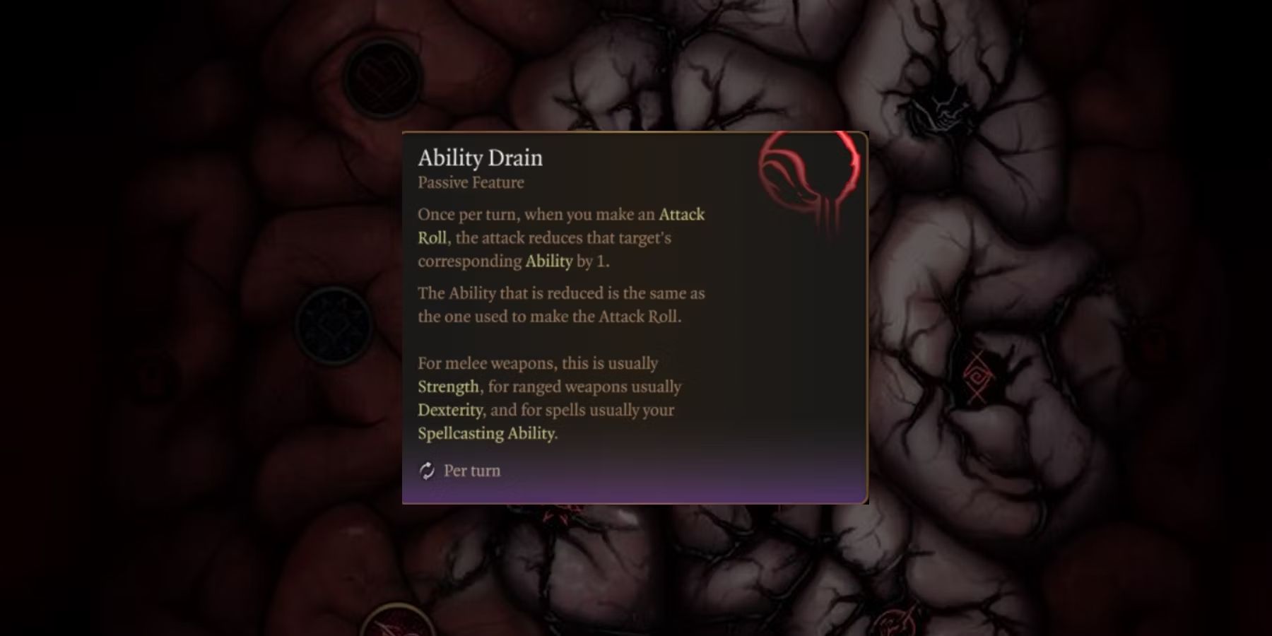 Ability Drain in Baldur's Gate 3