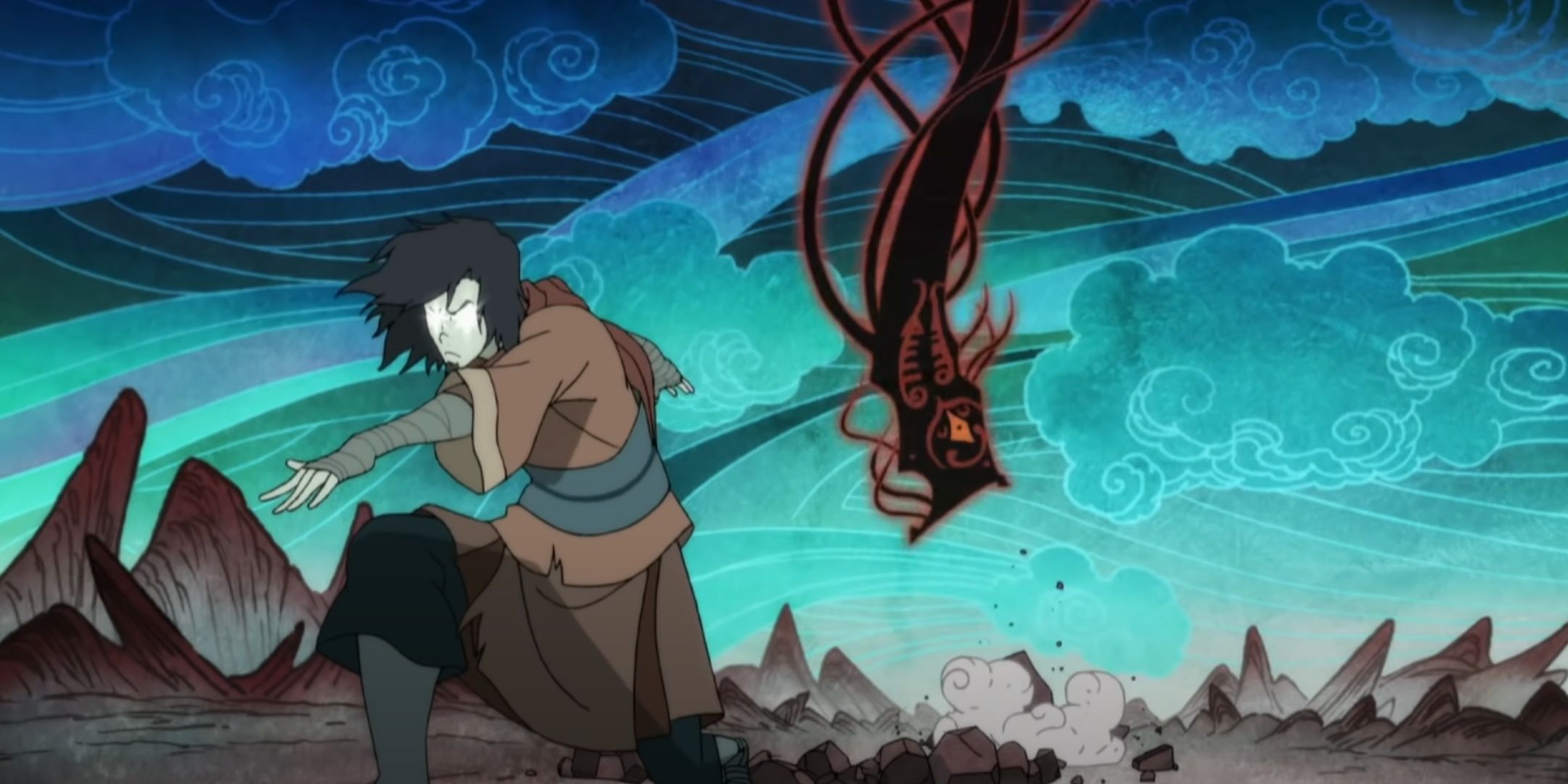 Avatar Wan fights against Vaatu.