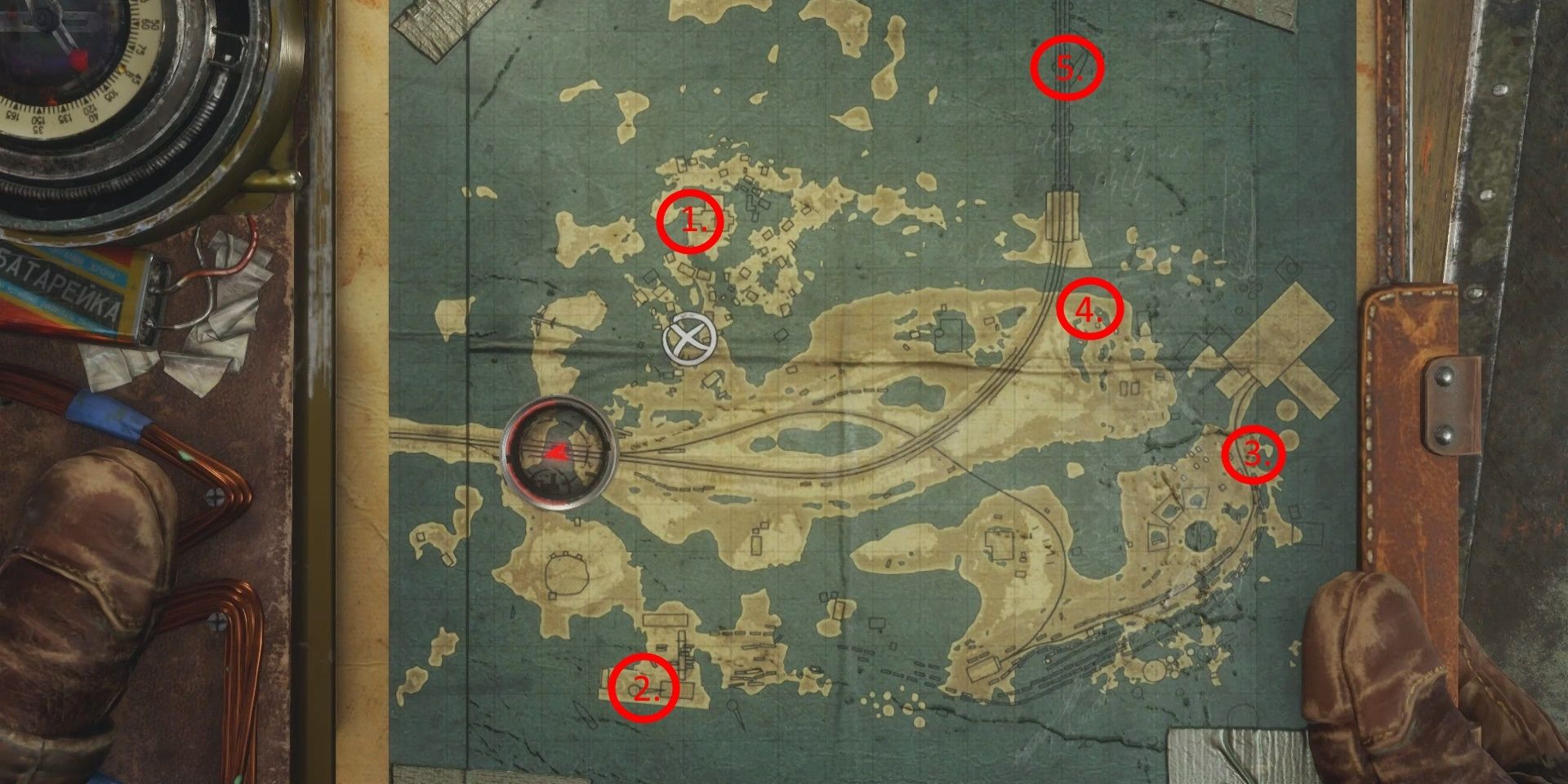 Collectibles Map From Metro Exodus