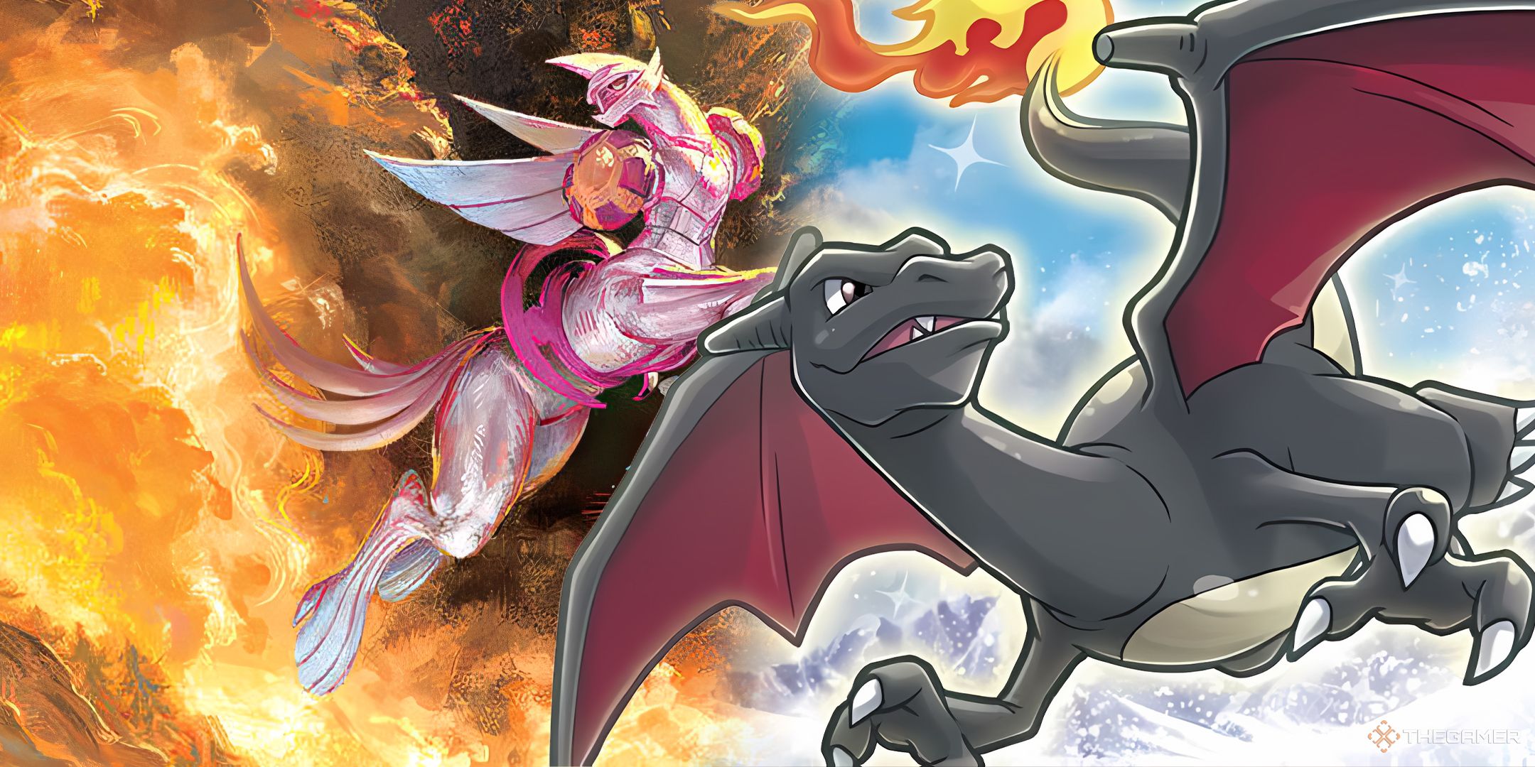 Radiant Charizard and Palkia Vstar.