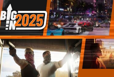 A Big In 2025 picture featuring screenshots of Grand Theft Auto 6