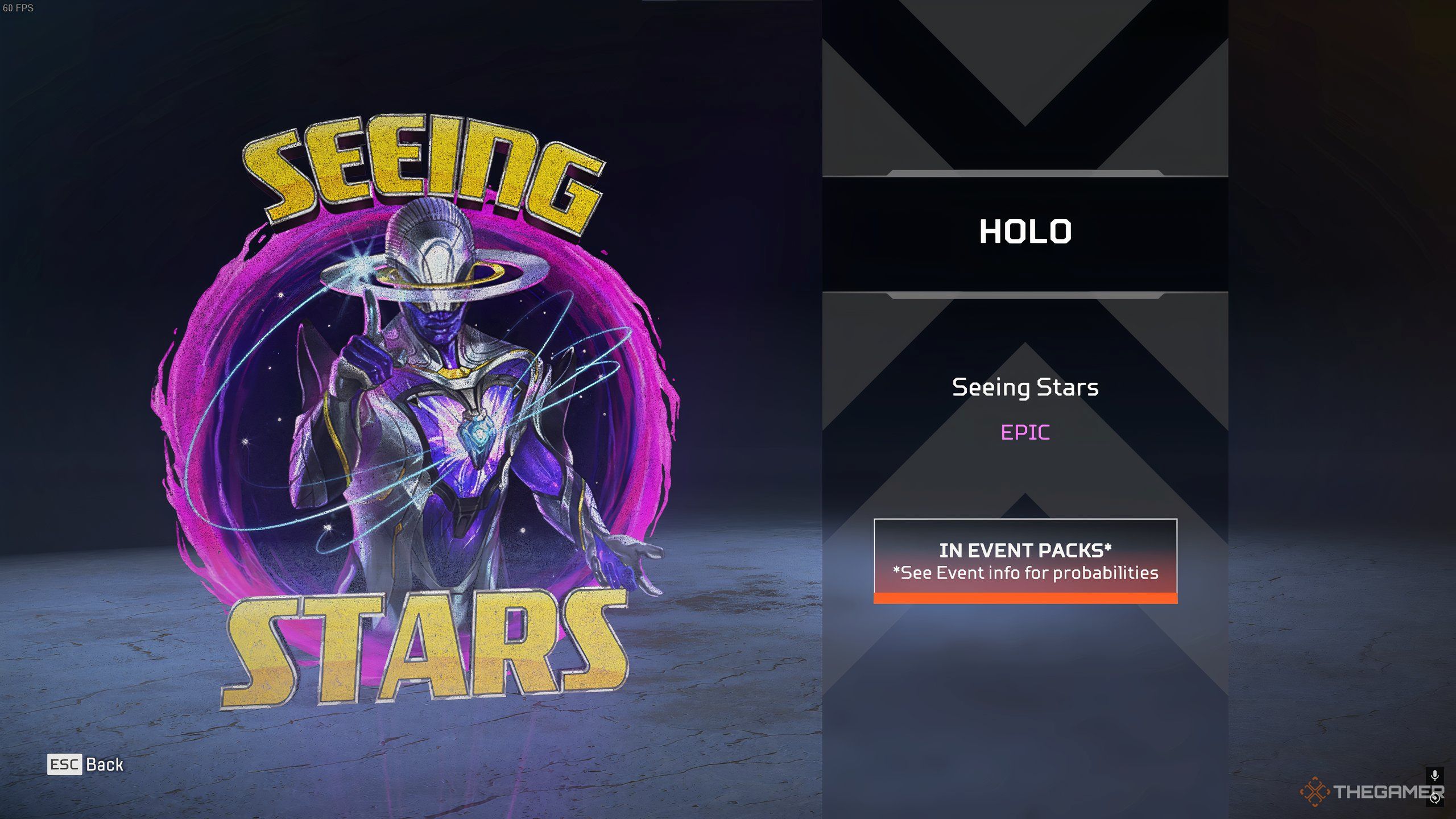 Seeing Stars holospray in the Astral Anomaly Event in Apex Legends.