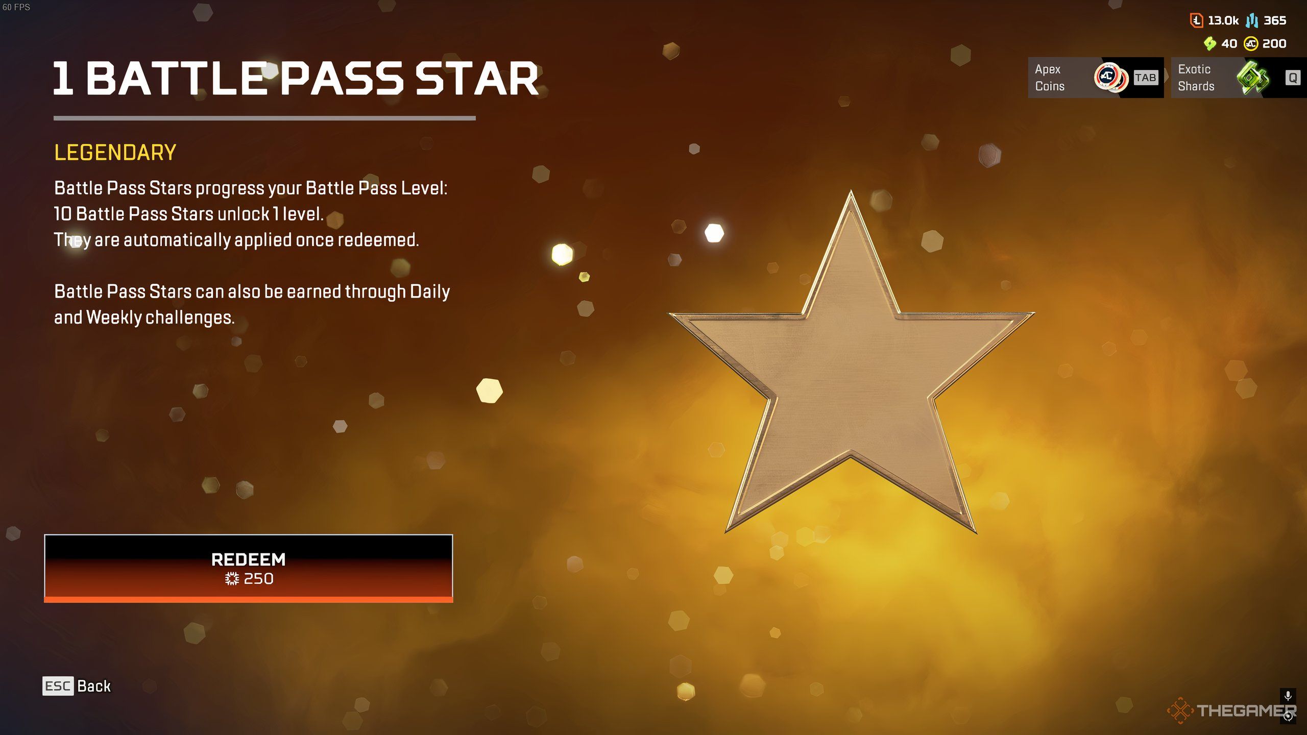 1 Battle Pass Star, redeemable from the Astral Anomaly Rewards Shop in Apex Legends.