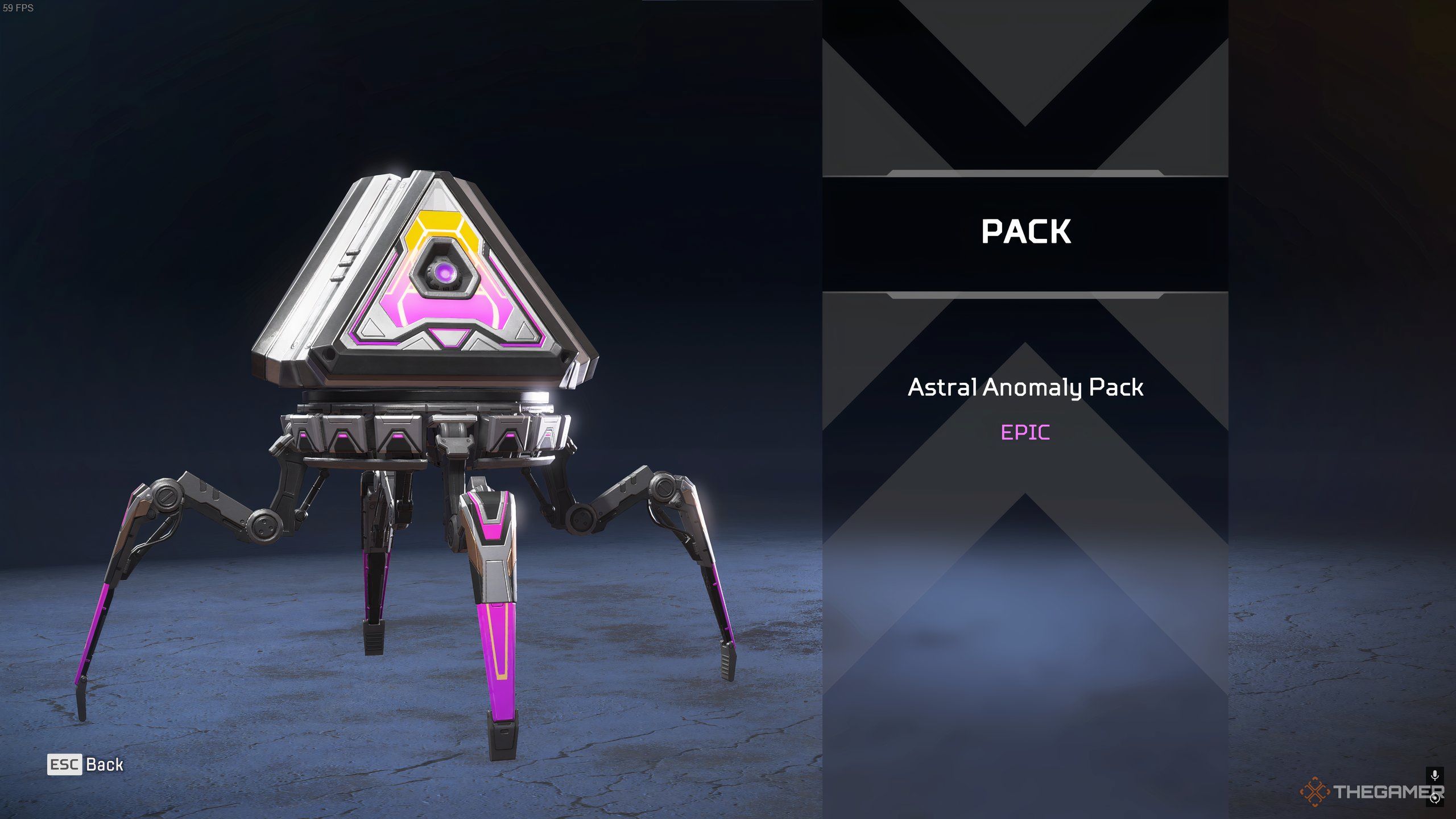 An Astral Anomaly Pack, from the Event of the same name in Apex Legends.