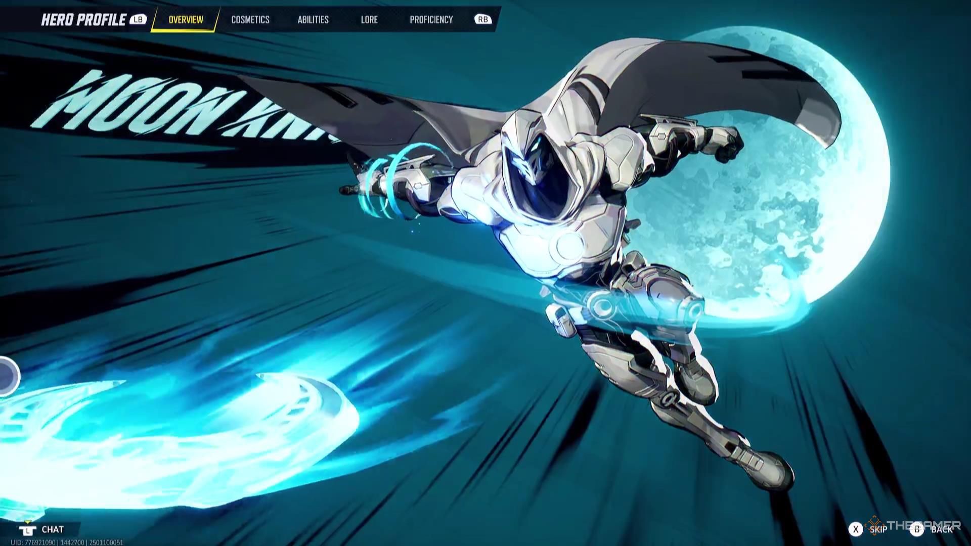 Moon Knight throws his moonblades just past the camera in Marvel Rivals.