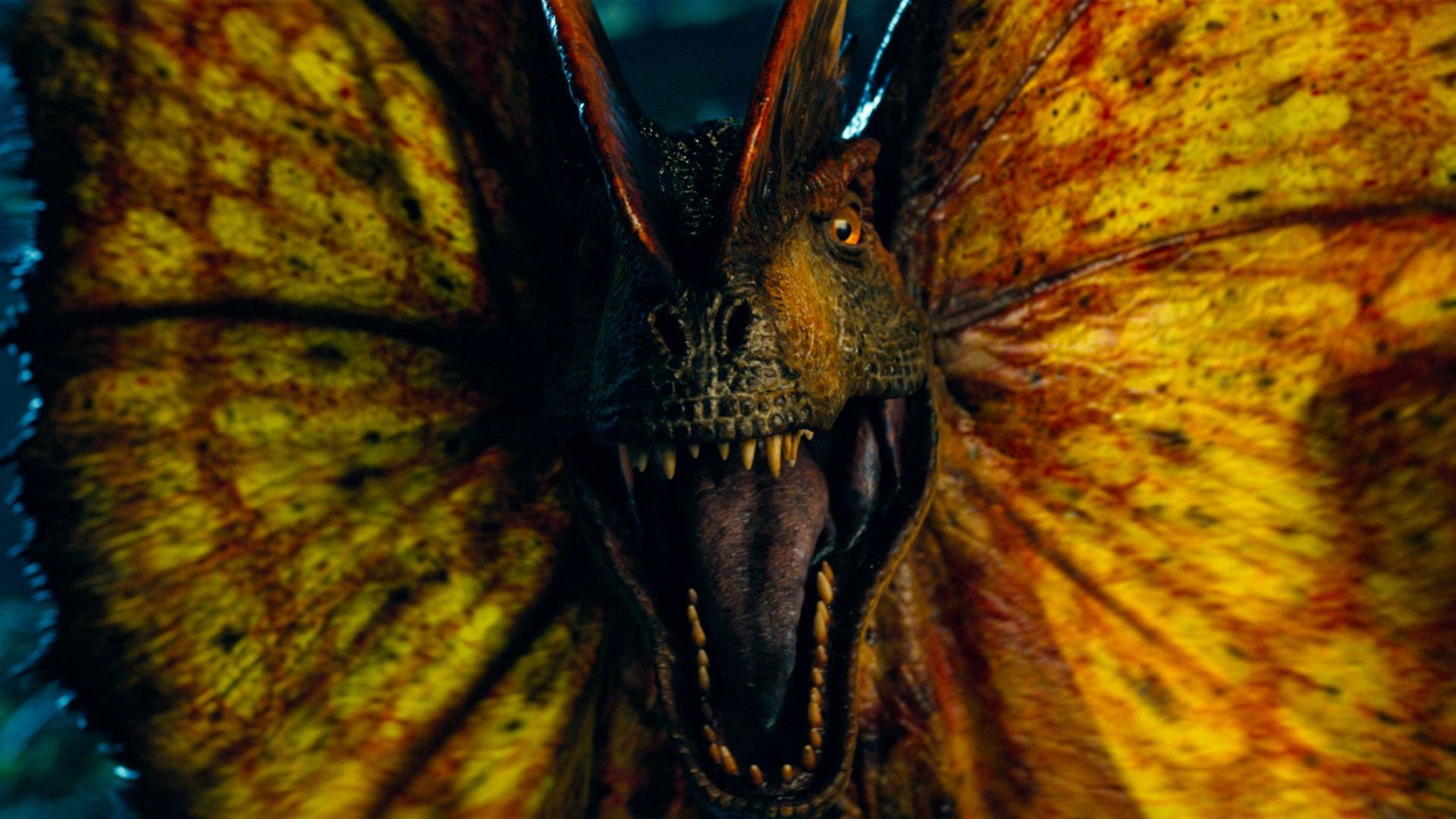 A dinosaur in Jurassic World Dominion