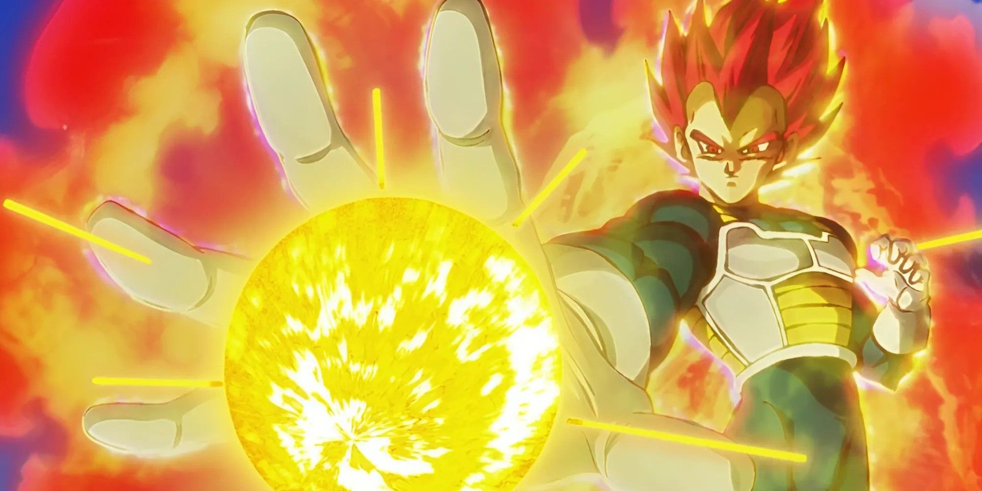 vegeta god heat flash