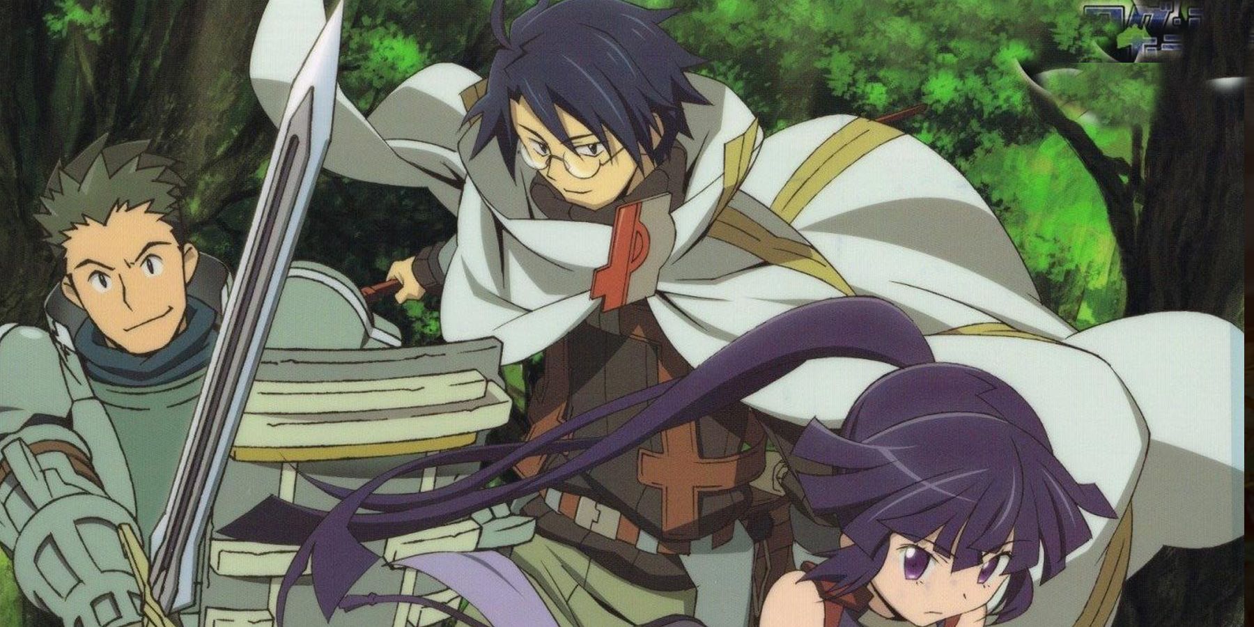 Characters posing in Log Horizon