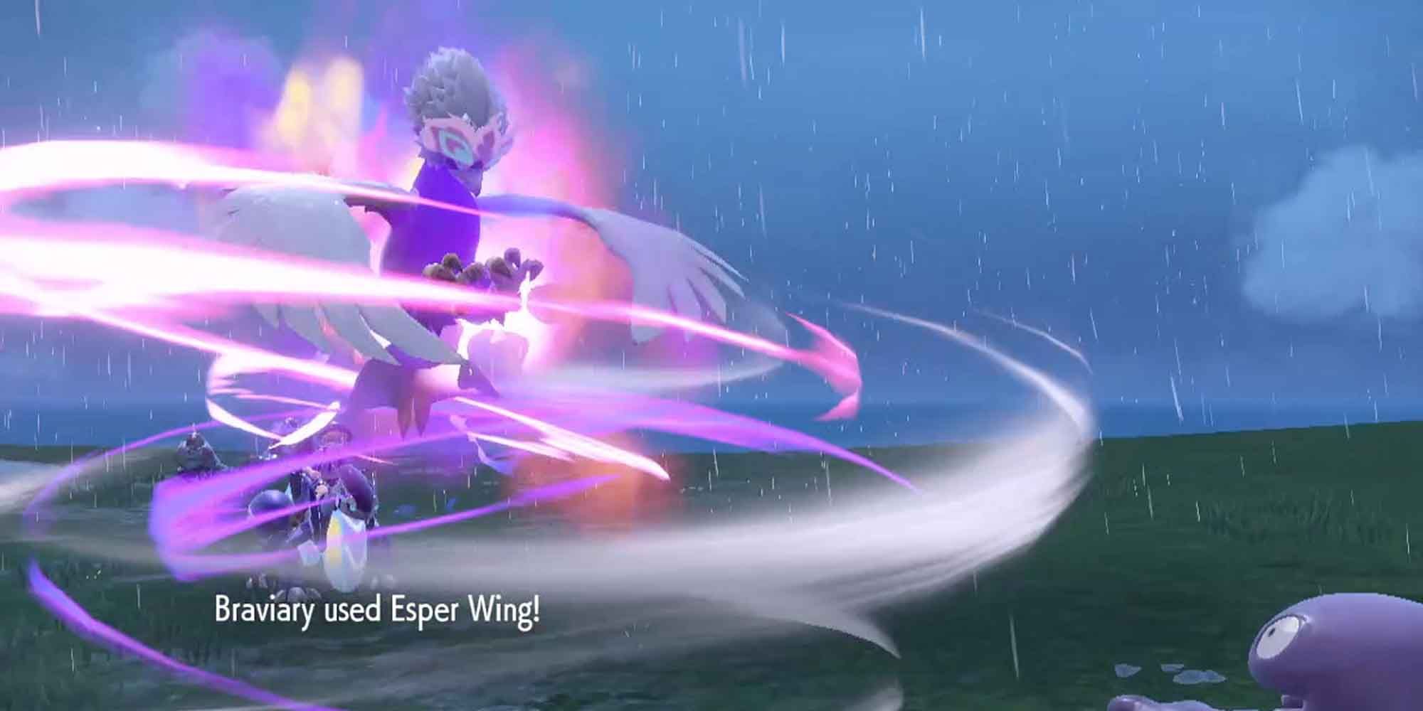 Braviary Attacking With Esper Wing In Pokemon