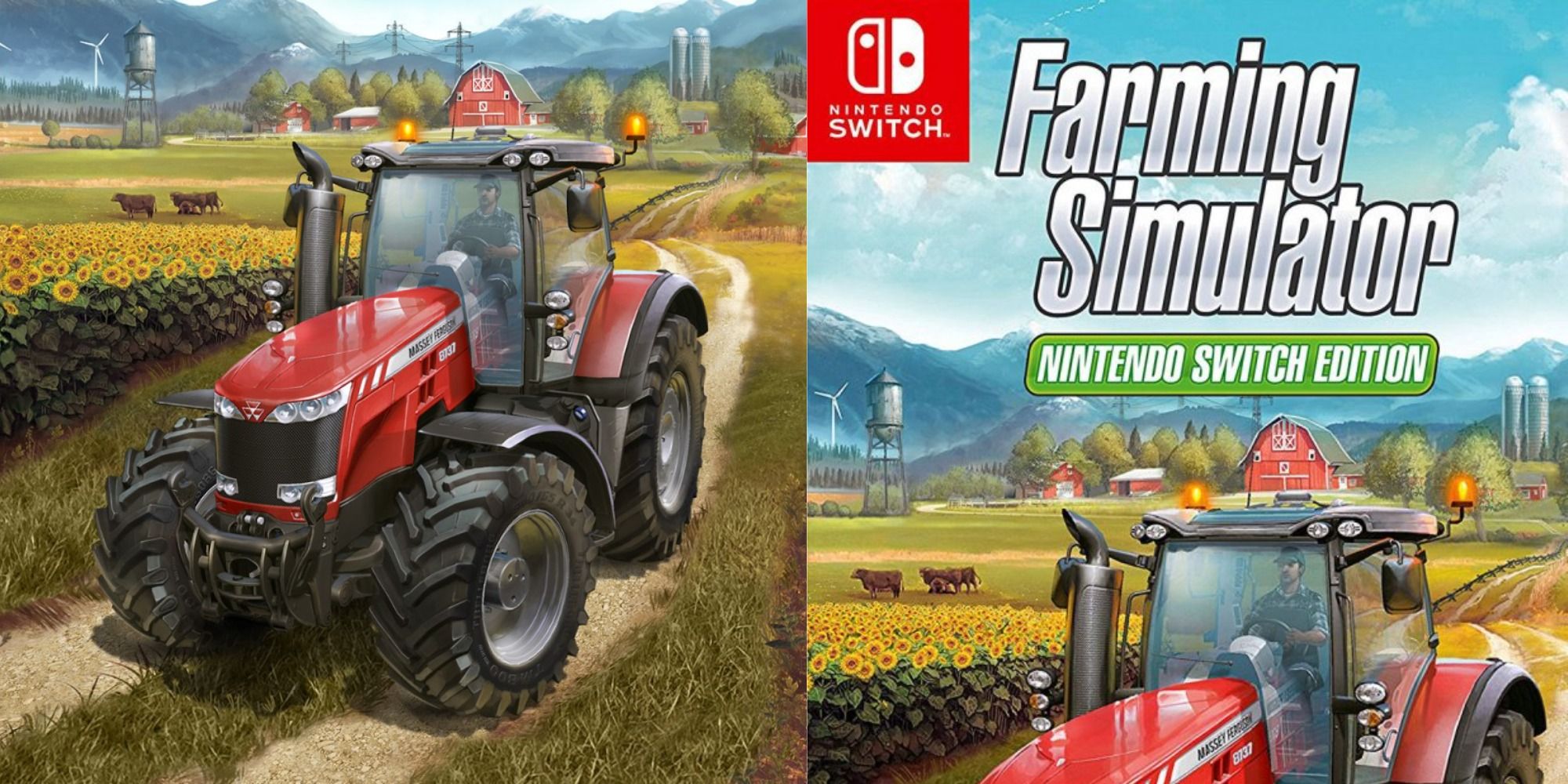 Farming Simulator Nintendo Switch Edition game poster and cover.