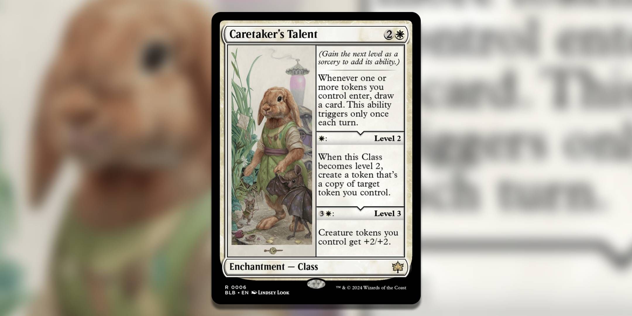 Image of the Magic The Gathering card Caretaker's Talent by Lindsey Look