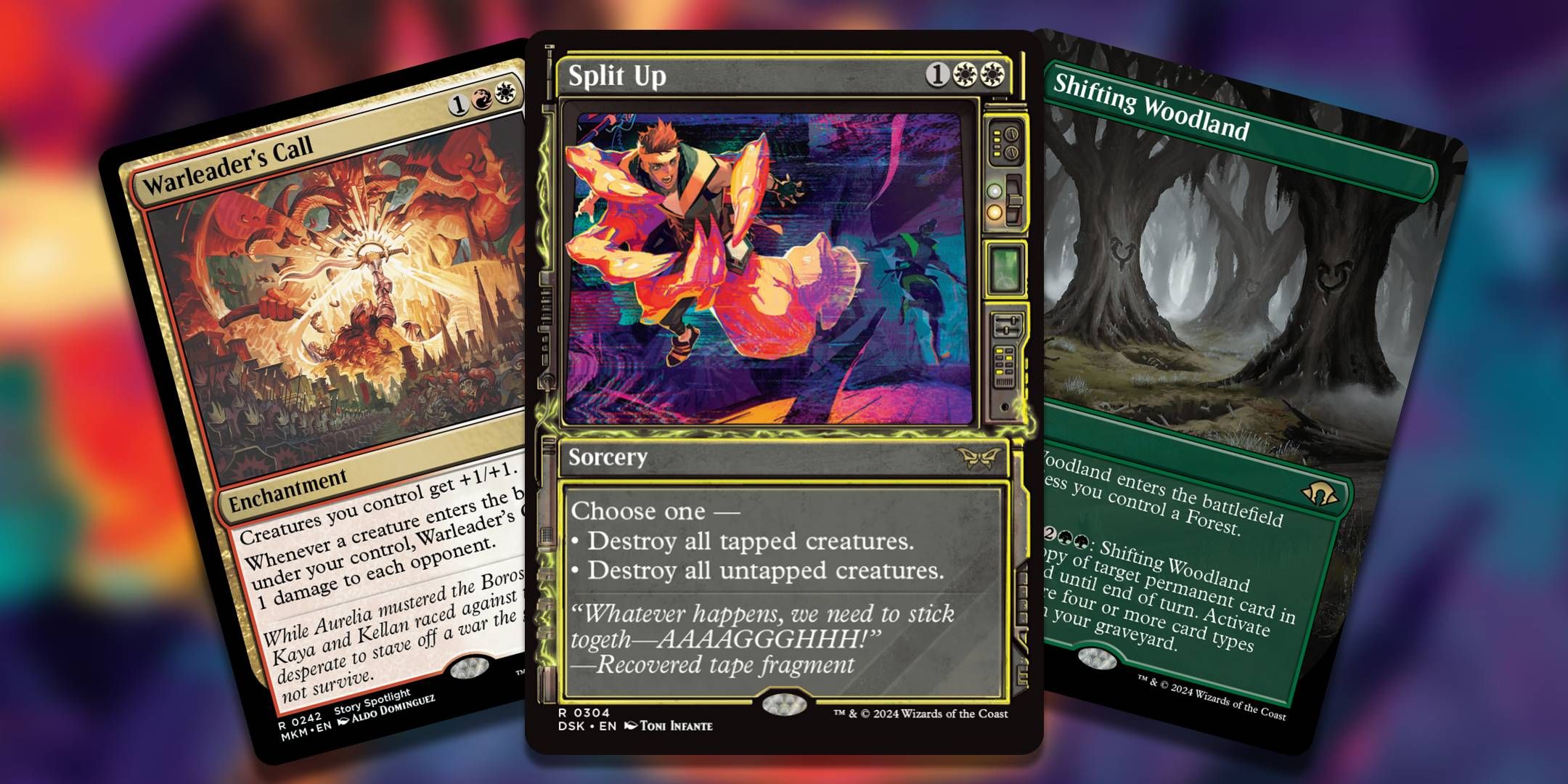 Three of the best Magic The Gathering commander cards in 2024.