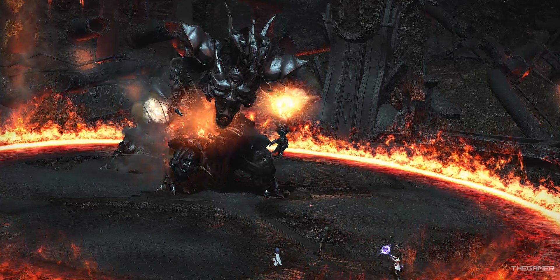 The Ultima Weapon defeated in Final Fantasy 14.