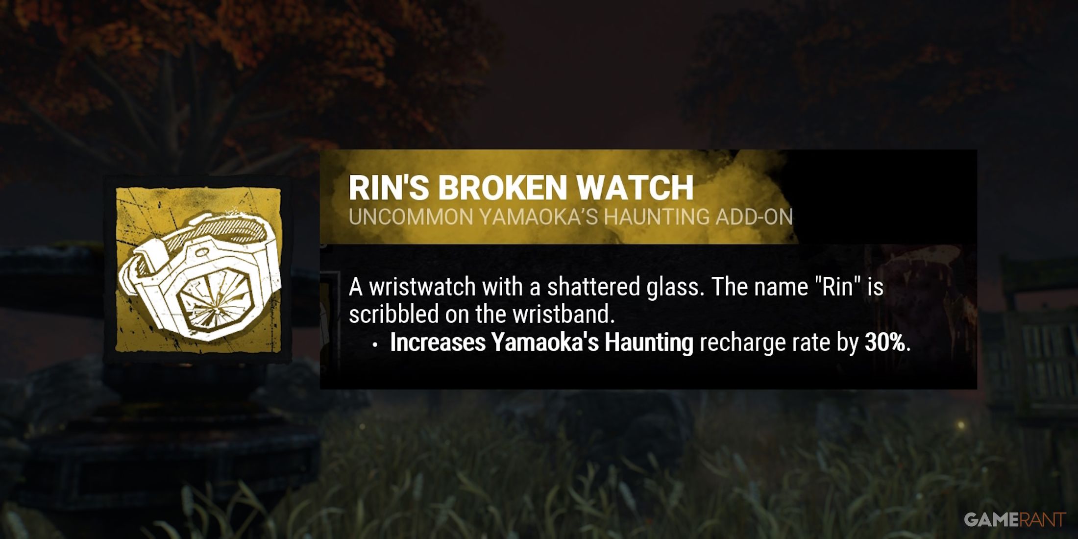 dead by daylight the spirit rin's broken watch addon