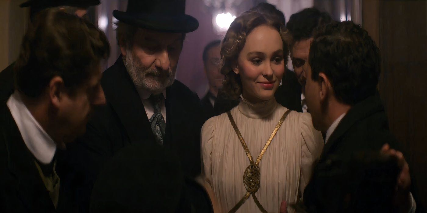 Lily-Rose Depp as the ethereal Isadora Duncan in The Dancer