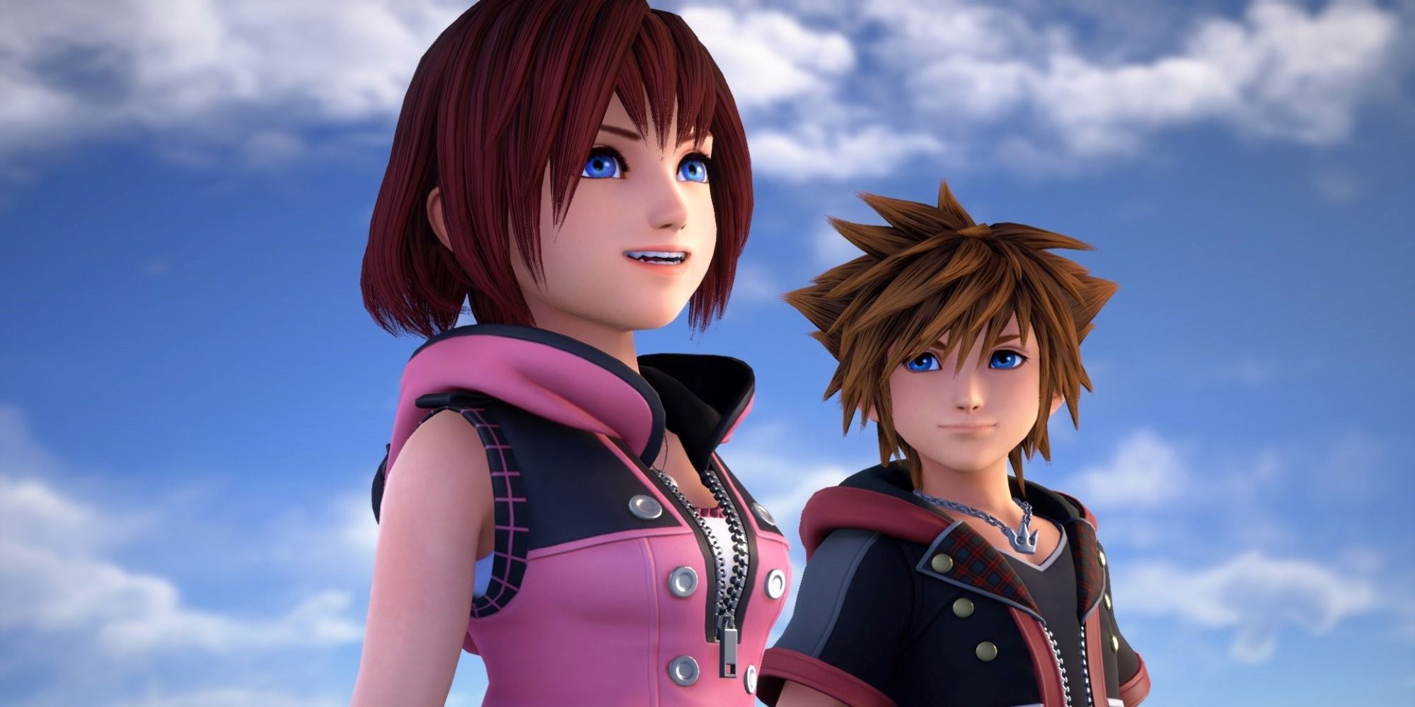 Kairi and Sori from Kingdom Hearts 3.