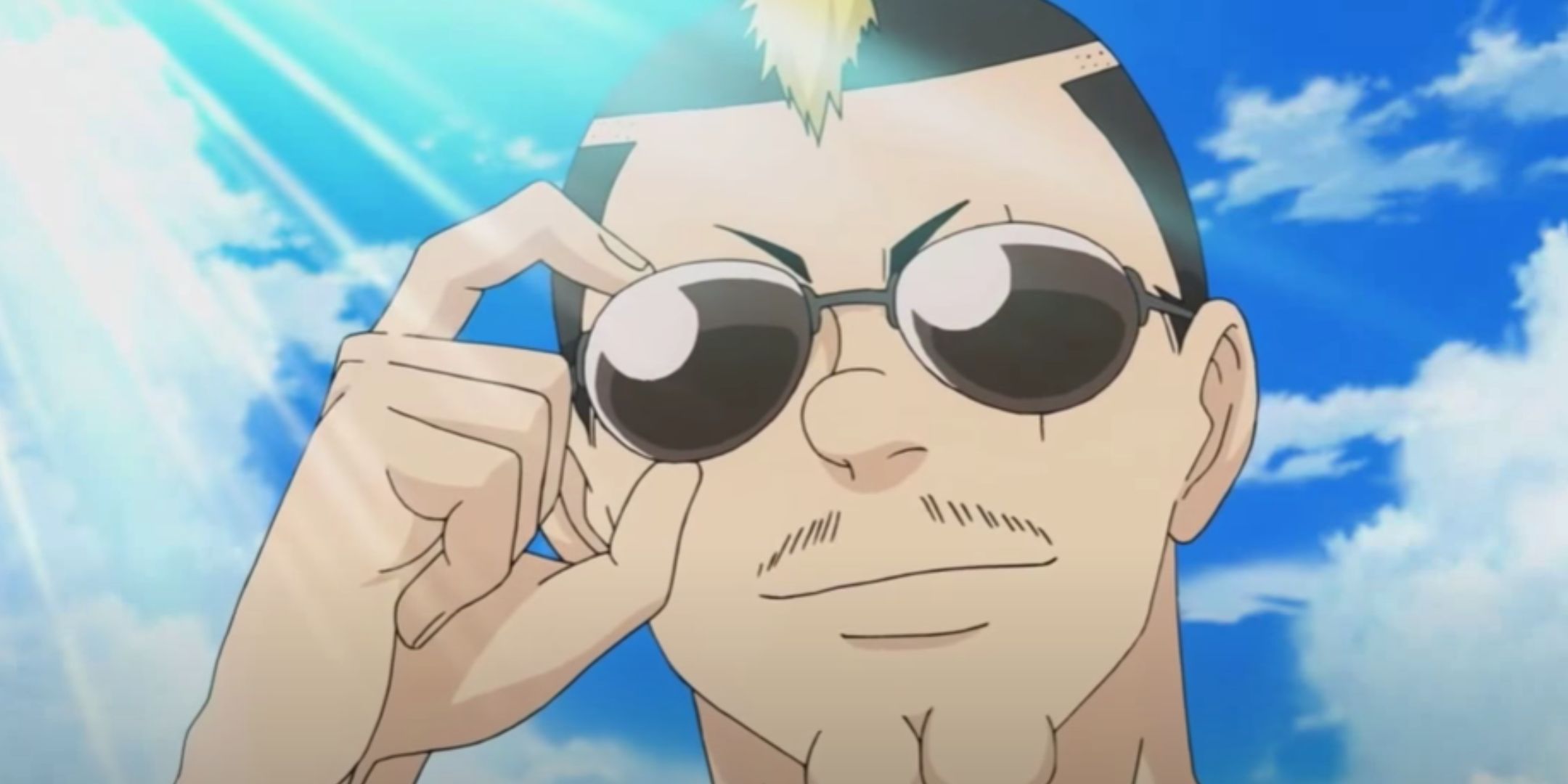 Nendo wearing sunglasses in The Disastrous Life of Saiki K.