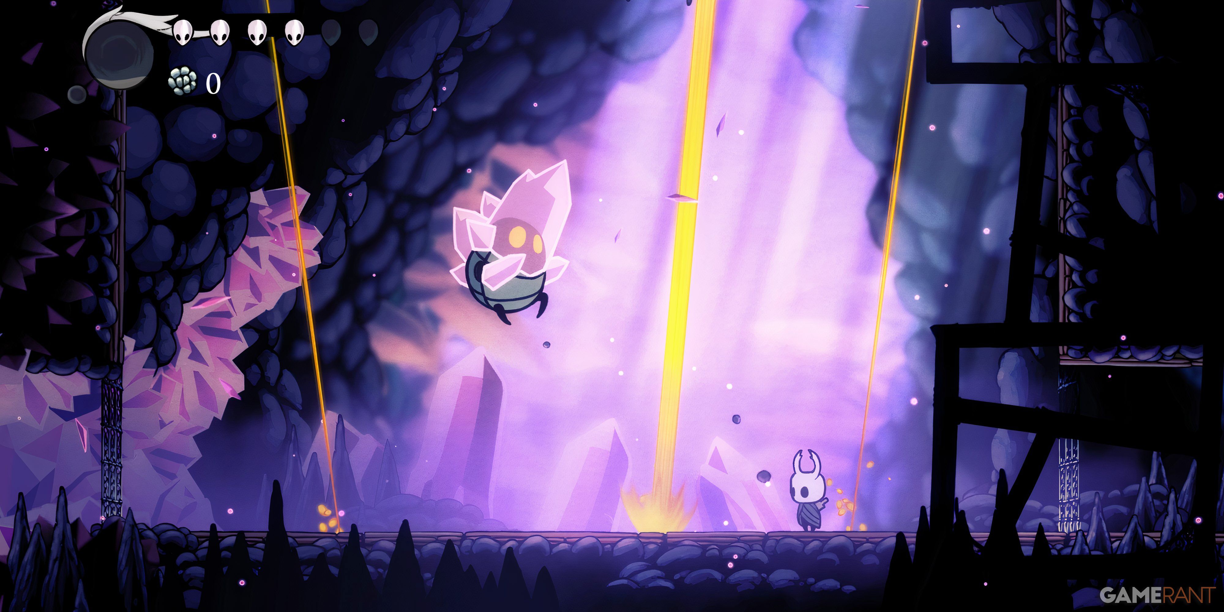 Hollow Knight: 20 Hardest Bosses, Ranked The Knight battes with the Enraged Guardian