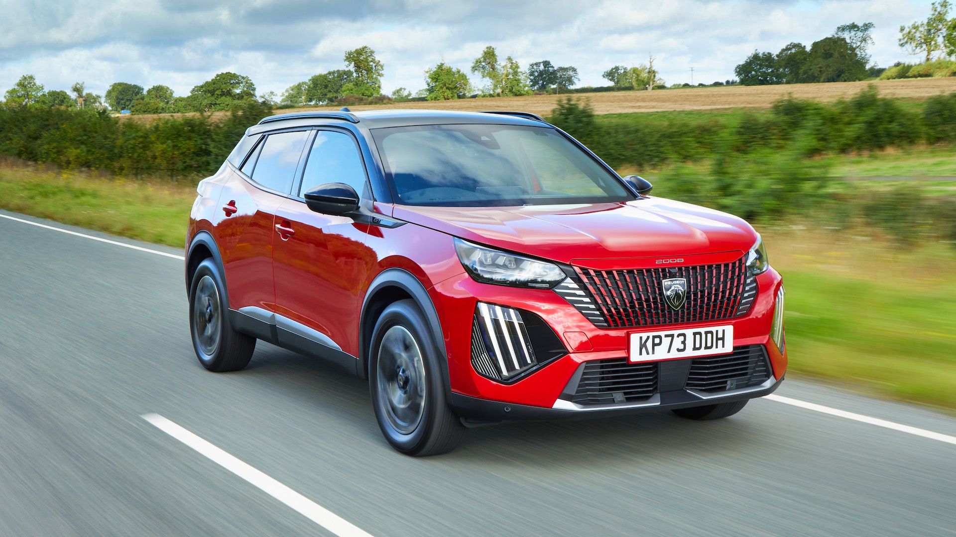 peugeot 2008 driving on a road