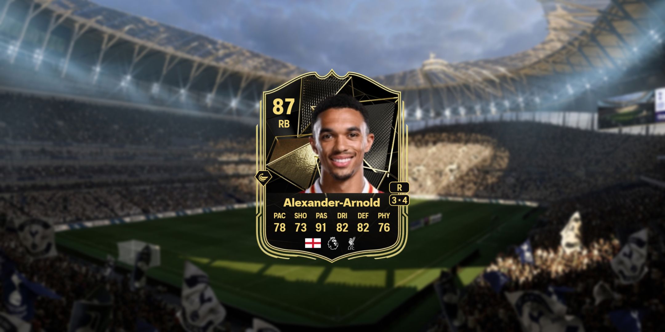 Trent Alexander-Arnold's card in EA Sports FC 25.