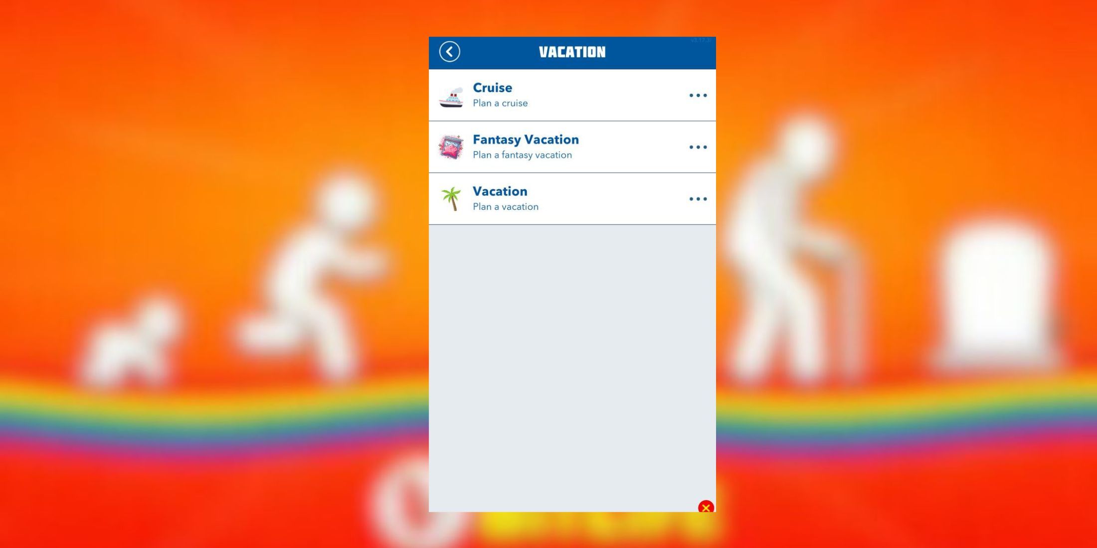 how to go on a vacation bitlife