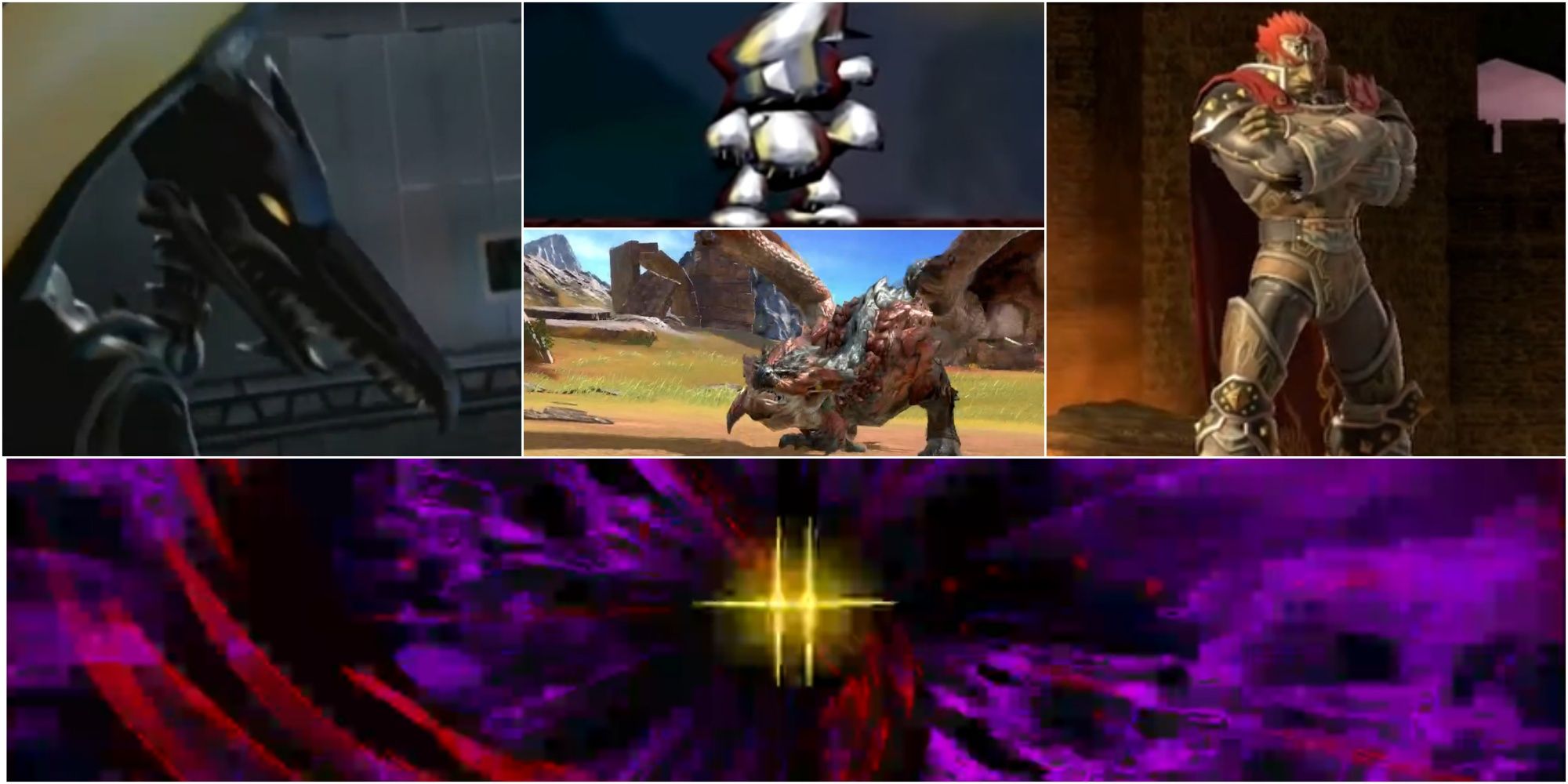 Ridley, Ganon, Metal Mario, Rathalos, Marx