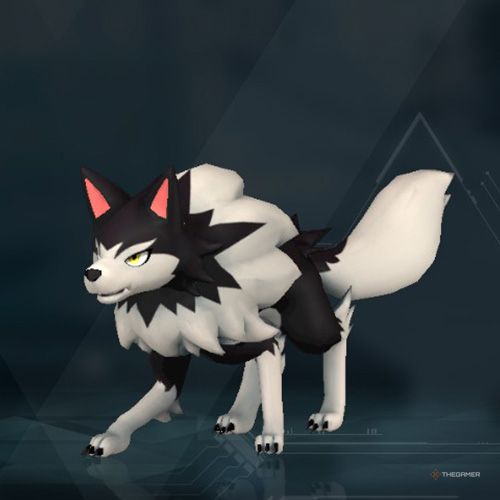 The full image of the Direhowl is shown on its Palpedia entry page in Palworld