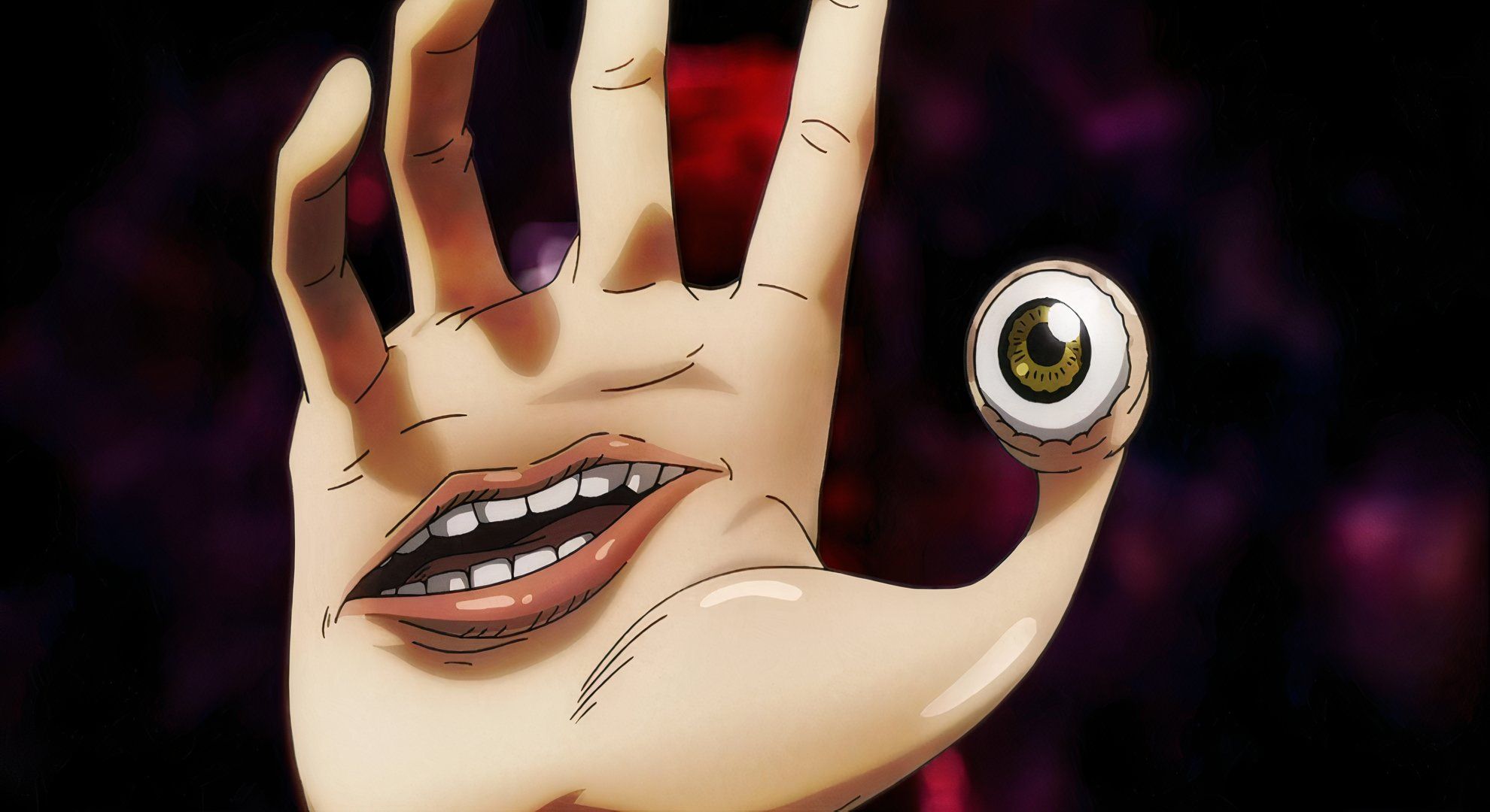 Migi with an eye in Parasyte.