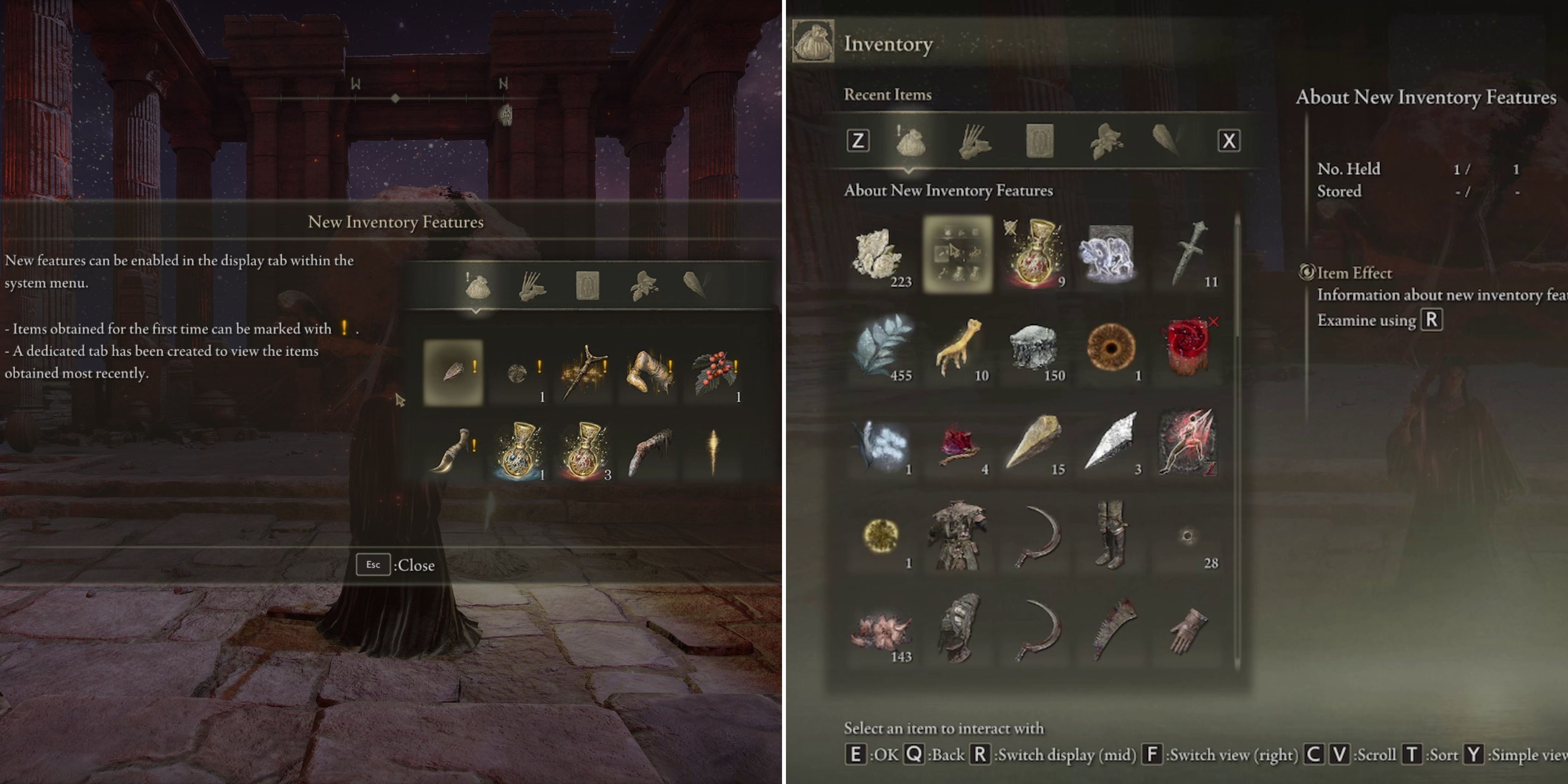 Elden Ring How to Enable Recent Items Tab & New Item Markers feature image