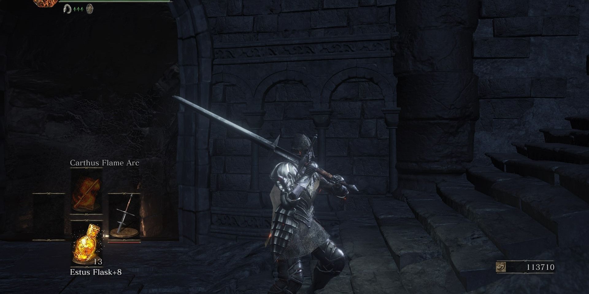 Zweihander weapon in Dark Souls 3.